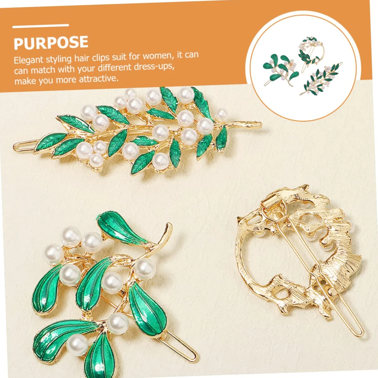 FRCOLOR 15pezzi Fermagli Per Lega Con Foglia e Perla Accessori Eleganti Per Ragazze e Donne Per Matrimonio e Occasioni Speciali
