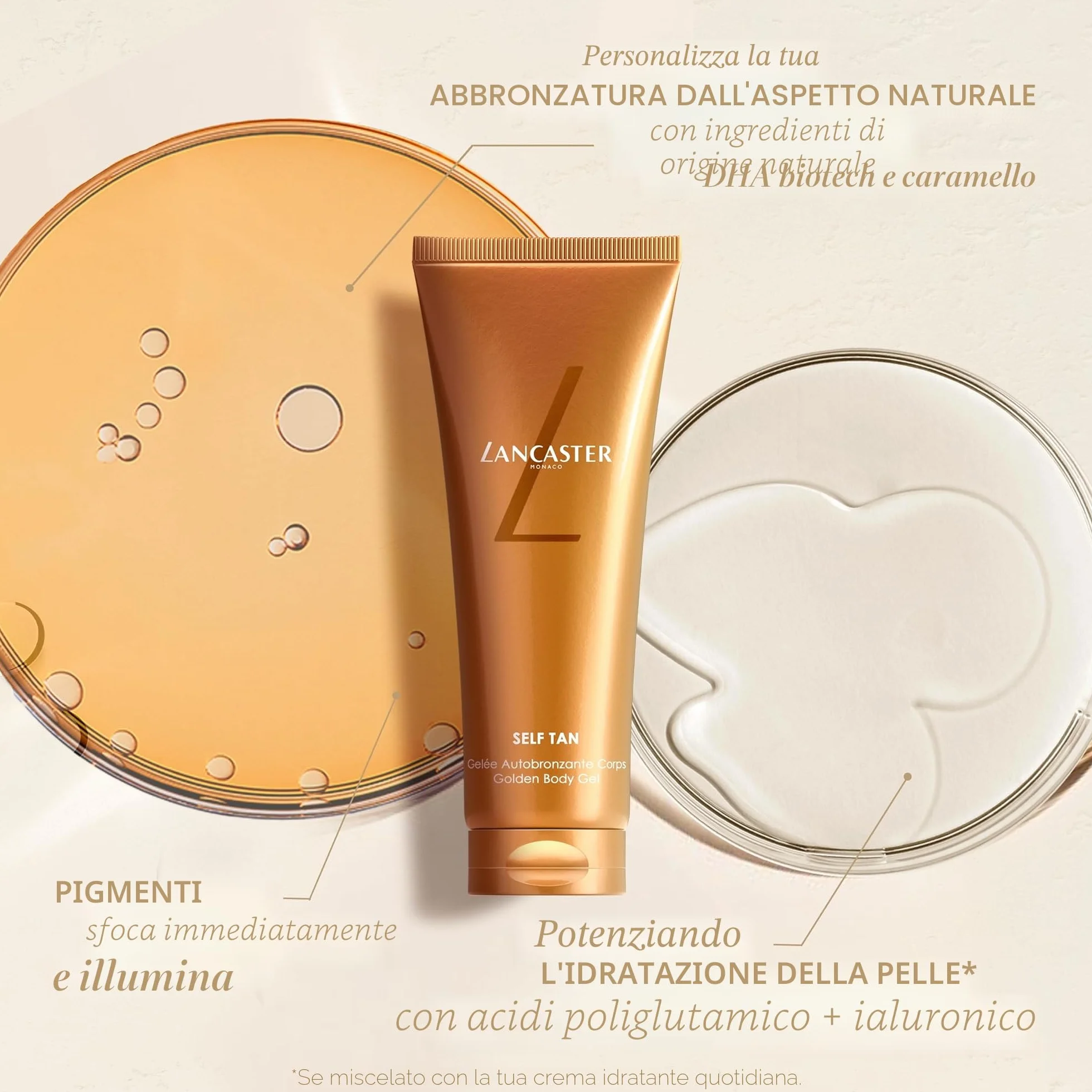 Lancaster Self Tan Golden Body Gel Autoabbronzante 2 in 1 125 ml
