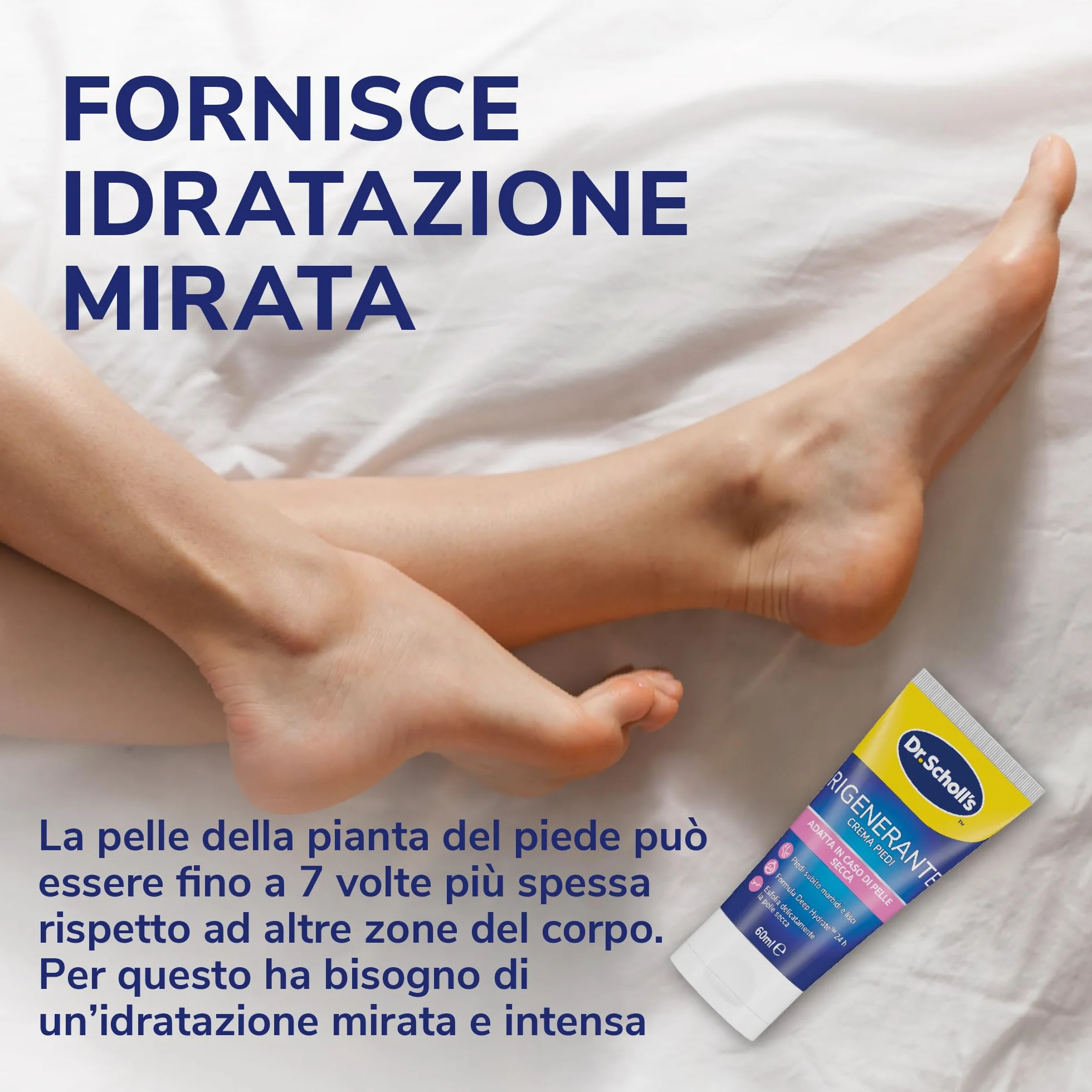 Dr. Scholl's Crema Rigenerante Pelle Secca Piedi 60ml