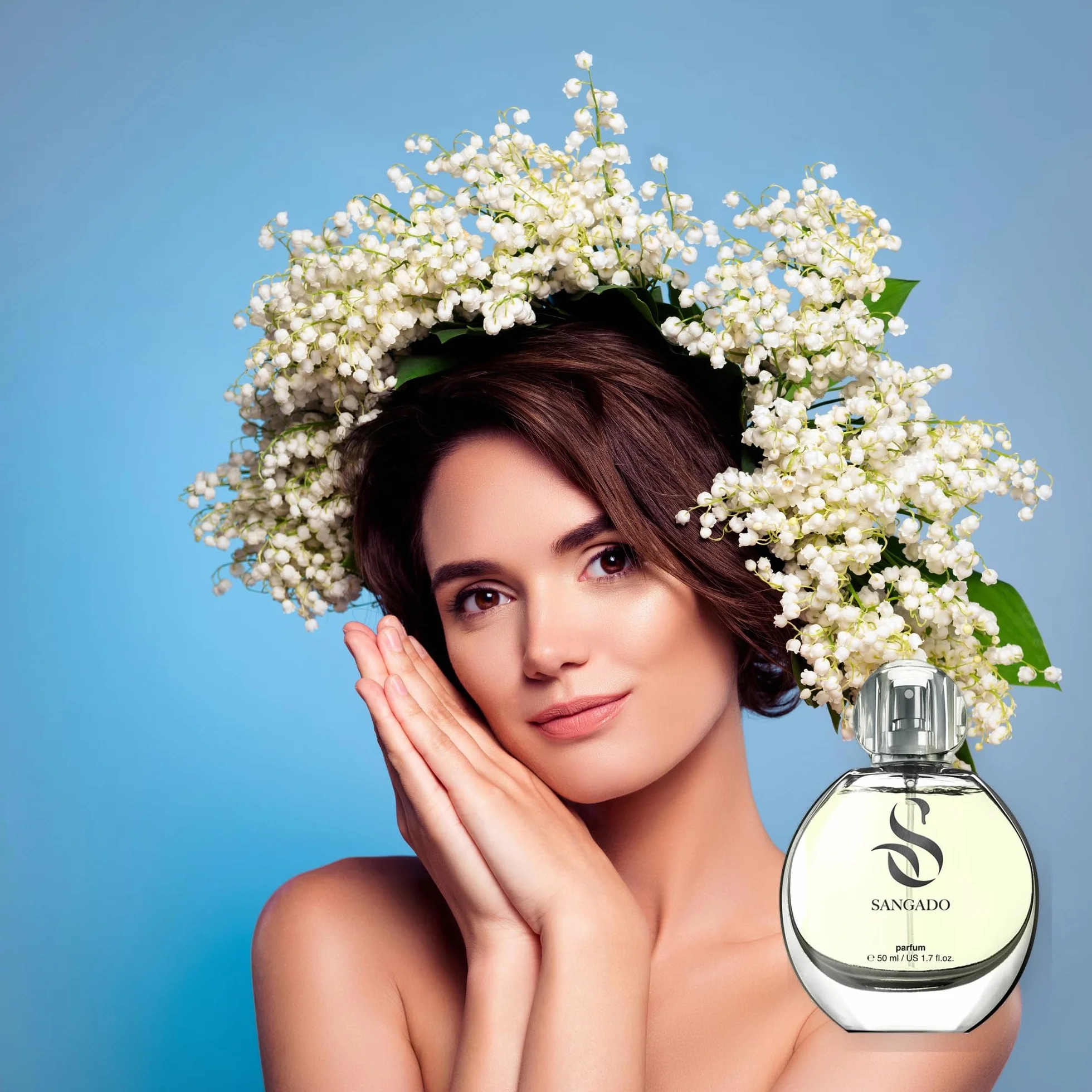 SANGADO Mughetto Profumo Per Donne, Lunga Durata 8-10 Ore, Fragranza Lussuosa, Floreale, Preziose Essenze Francesi, Extra-concentrato, Un Grande Regalo, 50 ml