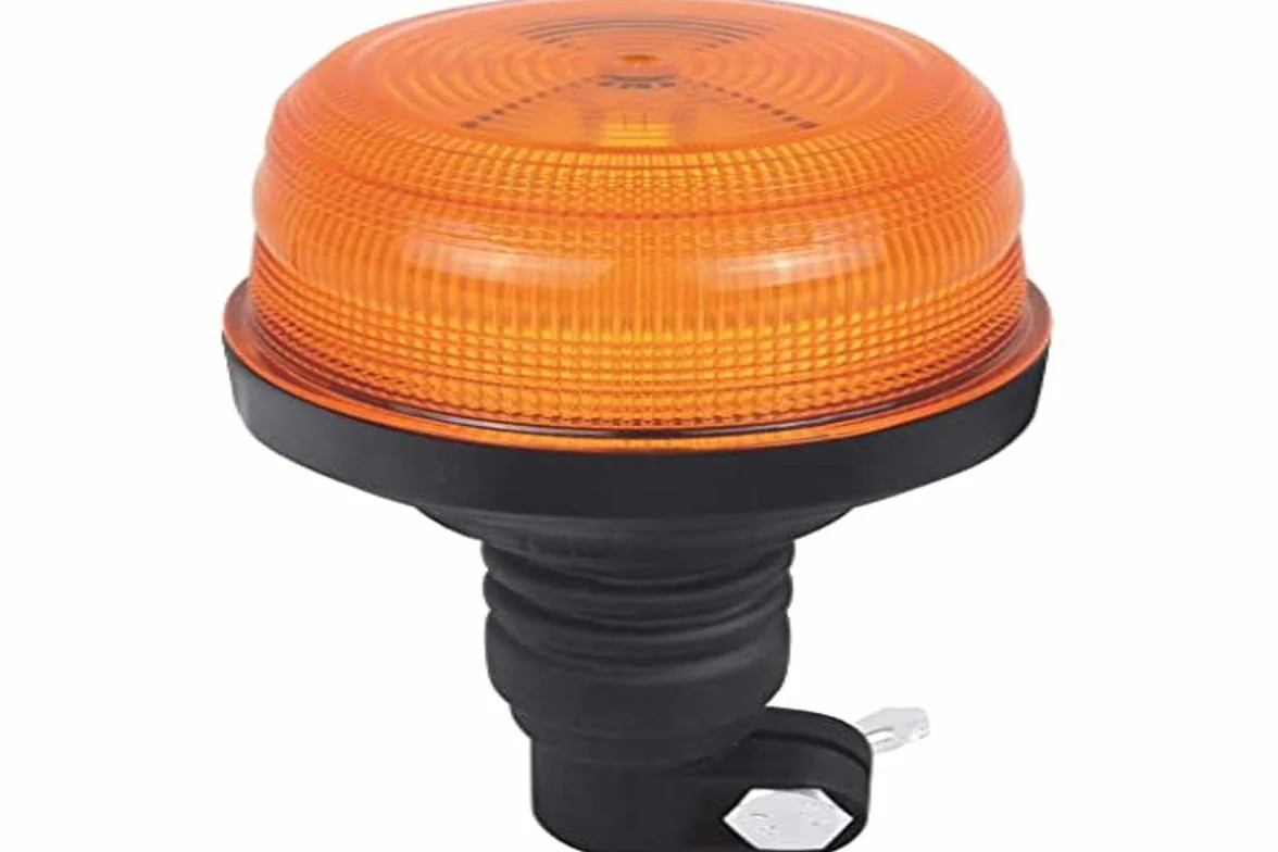 Rotativo di segnalazione flessibile LED Omologato R65 9-30V per trattore auto camion Emergenza Ambar