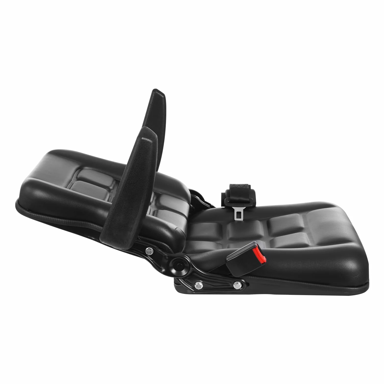 Seggiolino universale per carrello elevatore sedile trattore regolabile in pelle PVC fino a 100 kg