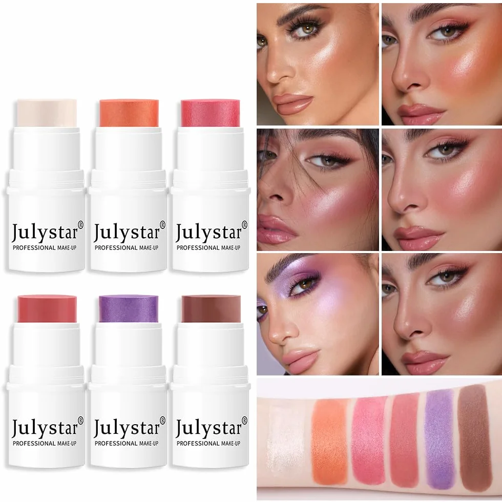 NIE PAN CHONG SHENG Evidenziare Toelettatura Sunburn Rouge Perlescente Blush Cream Blush Blush Bastone Monocromatico Opaco Blush (2)