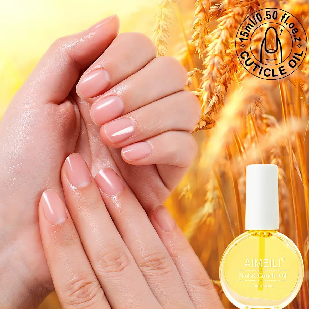 AIMEILI Olio per Unghie e Cuticole Nail Cuticle Replenishing Nutrizione Oil, Trattamento Delle Unghie Cuticola Revitalizer Olio Nail Polish Nutrire La Pelle Protezione 15ML