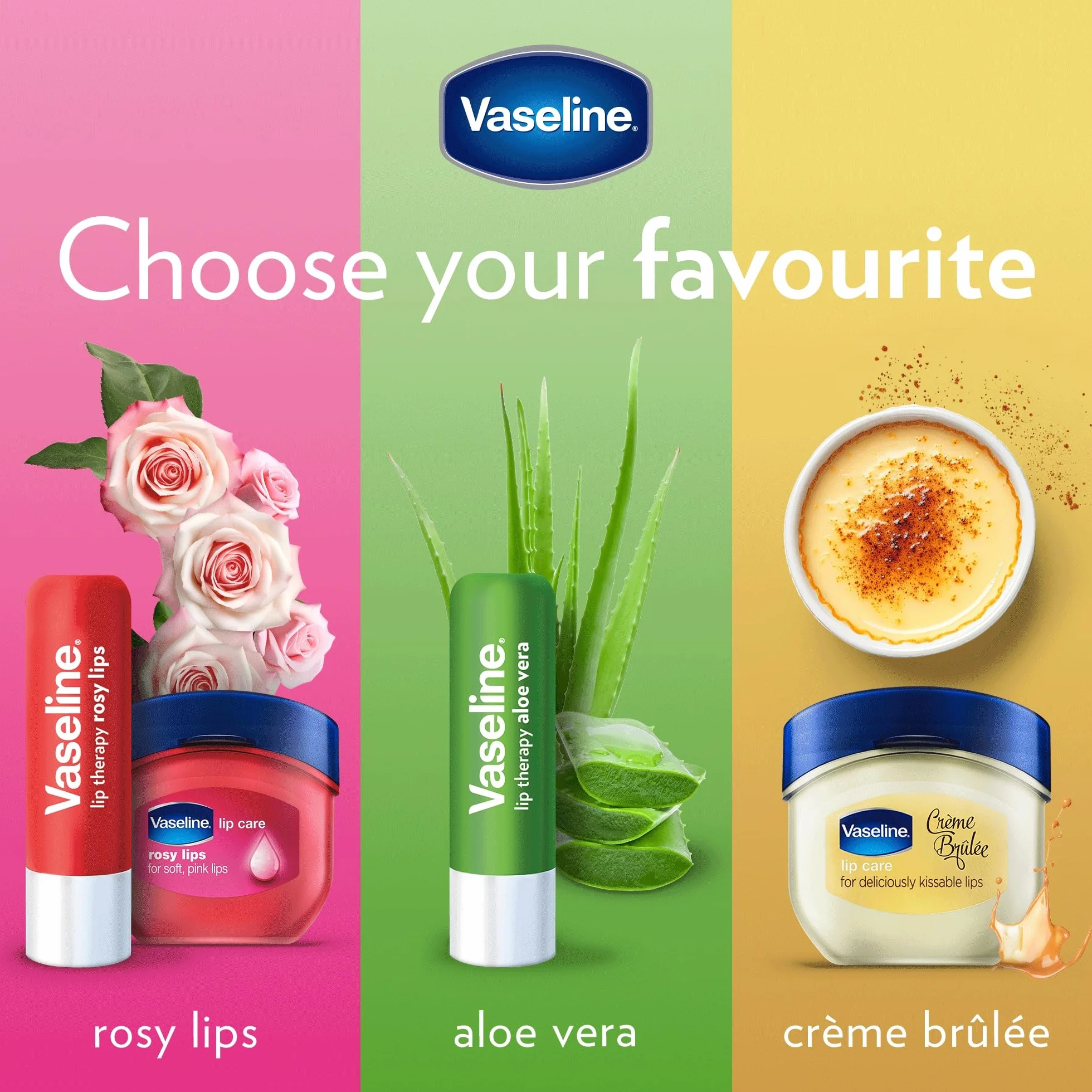 Vaseline Lip Therapy 7G Rosy Balsamo Labbra Nutriente Confezione Doppia 2 x 7g
