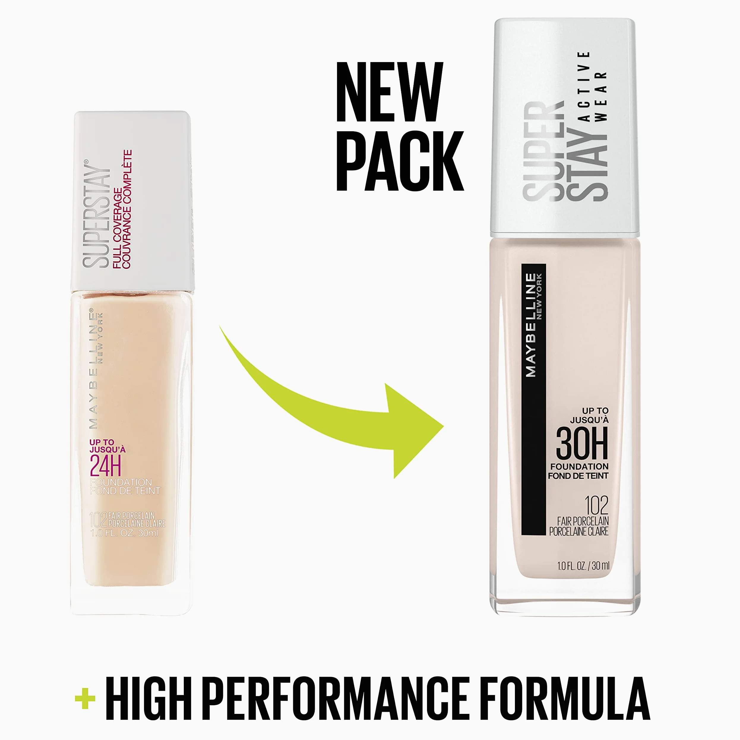 Maybelline Superstay, fondotinta Full Coverage, 312 Golden Dore, 30 ml