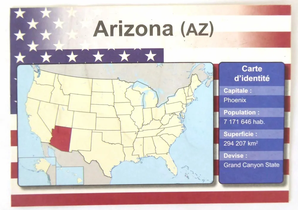 OPO 10 Set di 3 targhe in Metallo per Auto USA Arizona