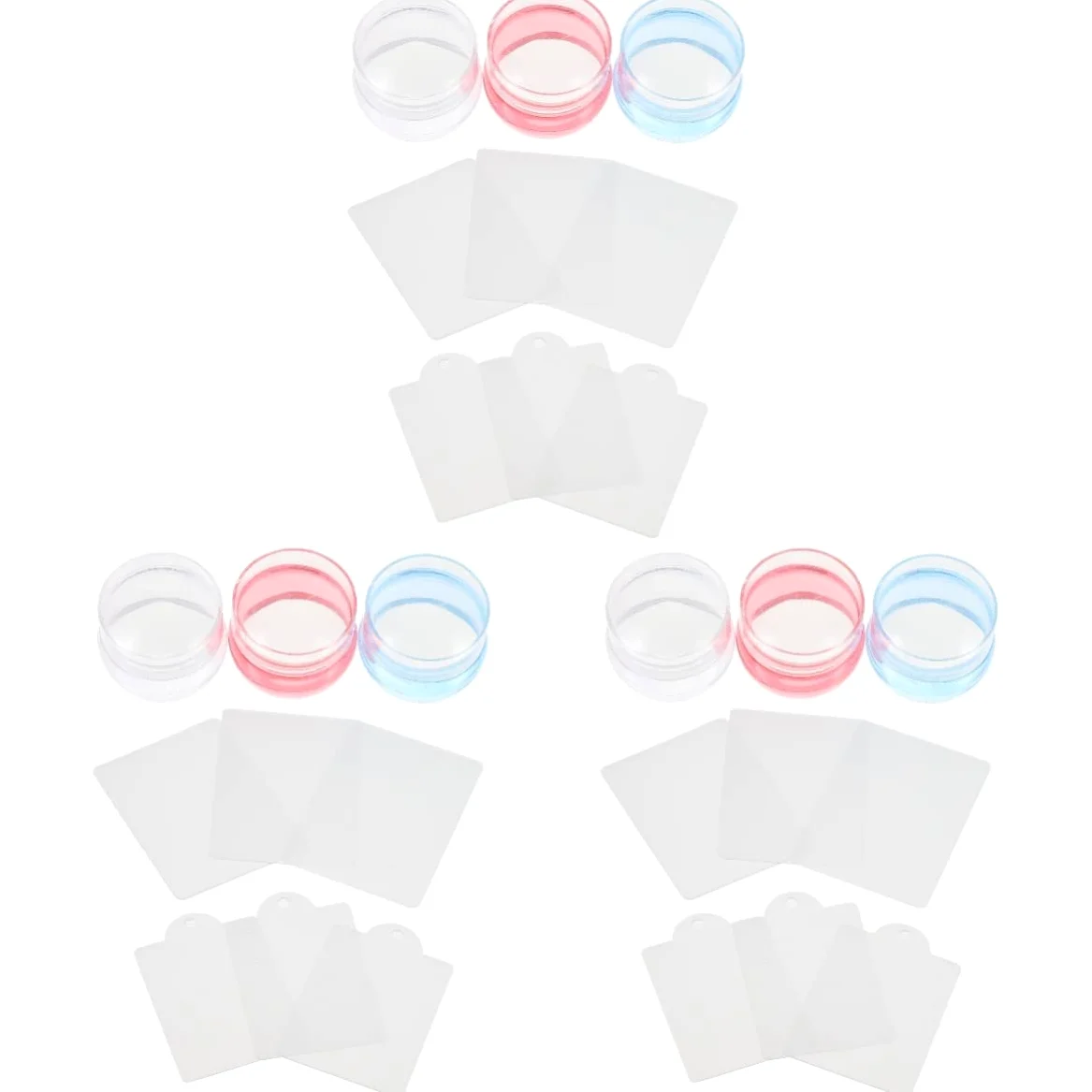 FRCOLOR 9sets Stamping Per Nail Art Stamper Silicone Piastre Per Unghie Per Manicure Design e Facile Usare Per Decorazioni e