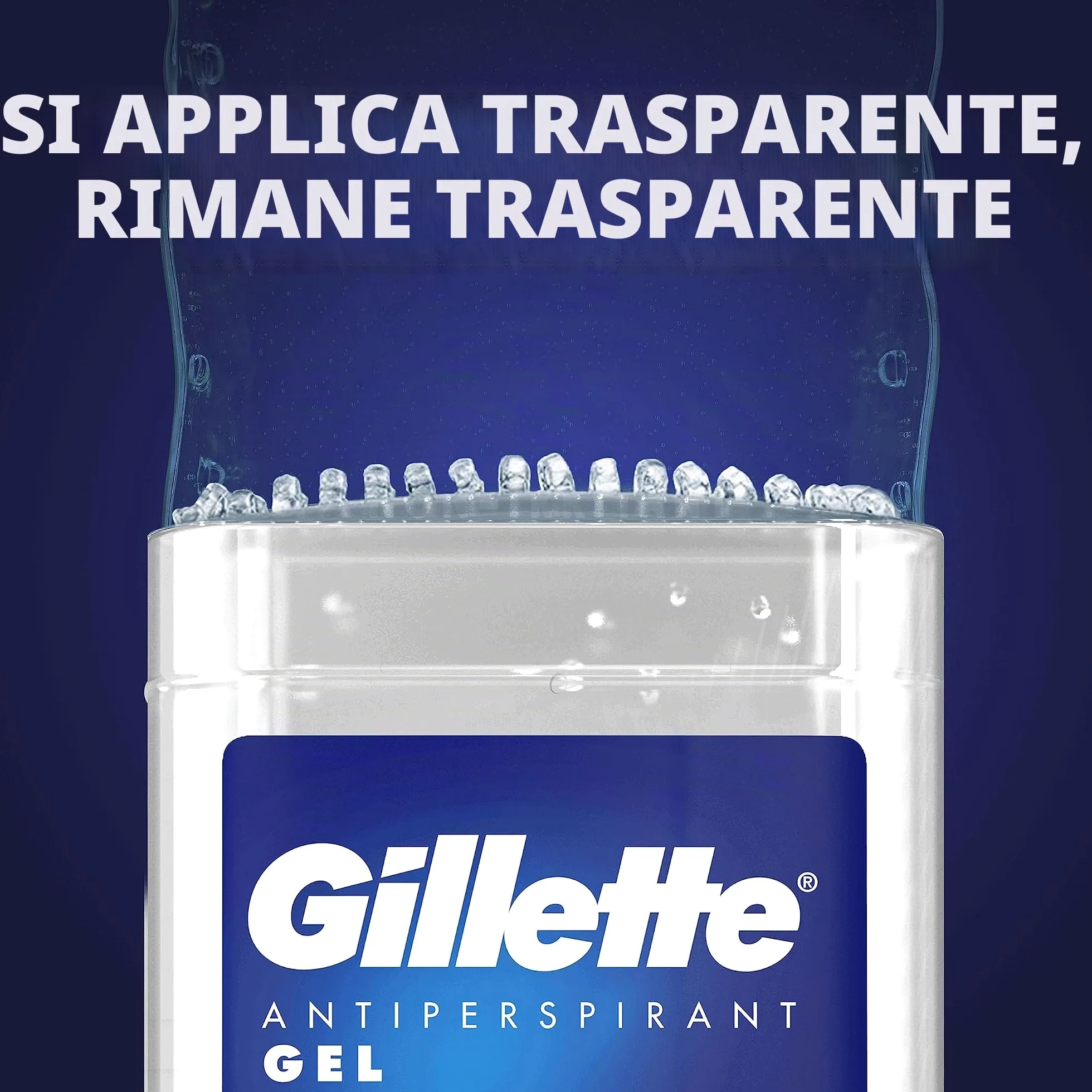 Gillette Arctic Ice APD - Bastoncini in gel trasparente, 70 ml, confezione da 6