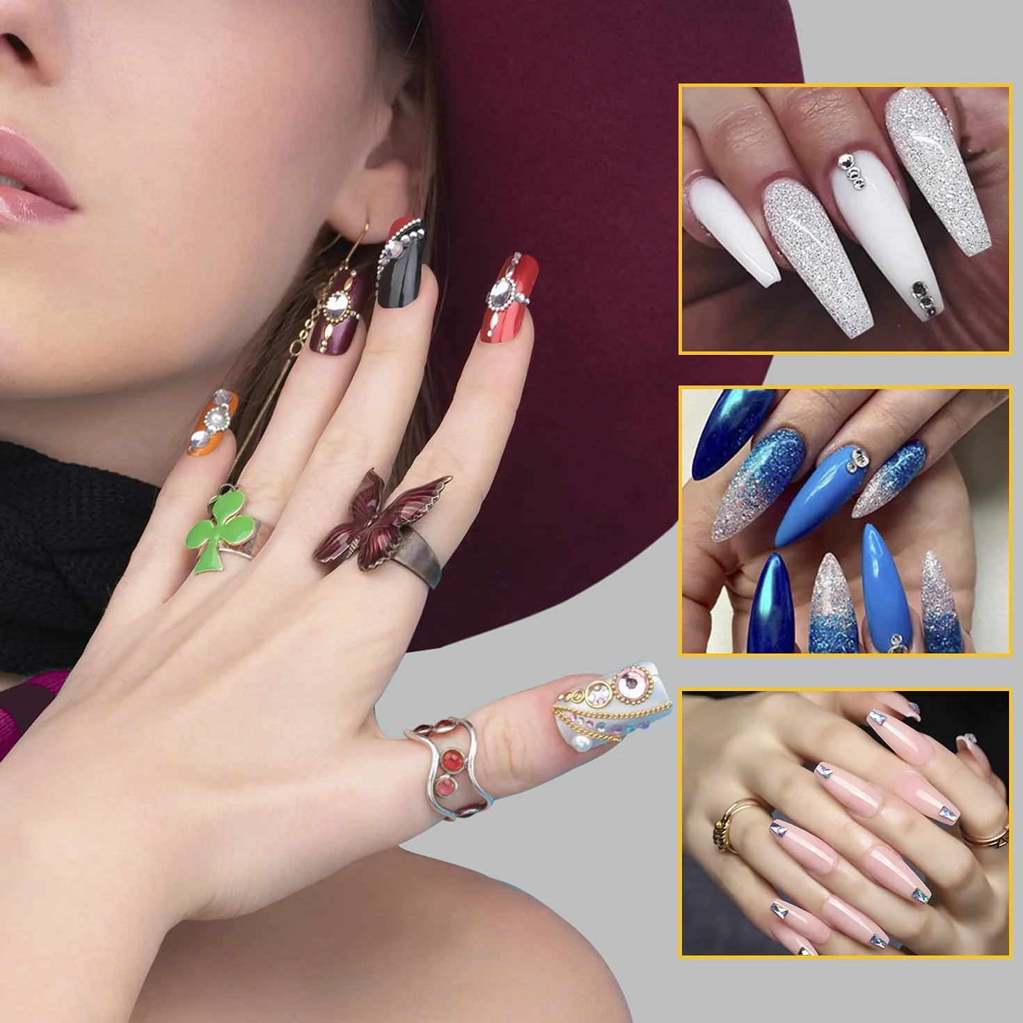 120 Pezzi Cartine per Ricostruzione Unghie, Cartine Nail Form,Cartine Gel Unghie,Cartine per Ricostruzione Unghie per Estensione