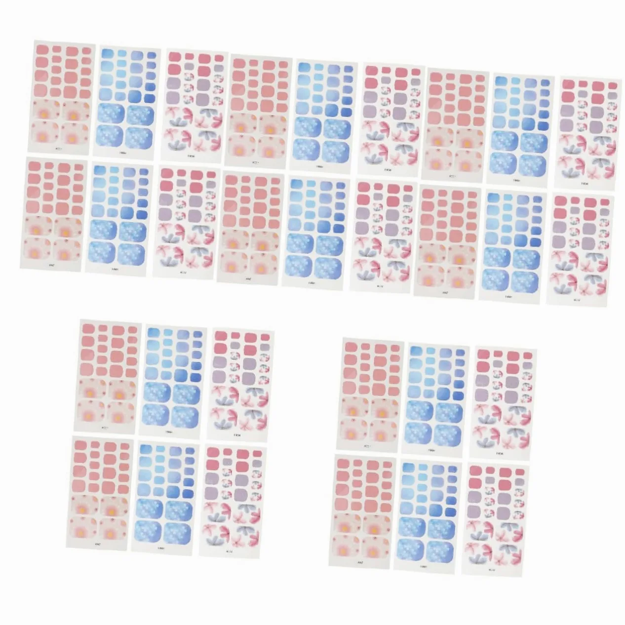 CALLARON 5 Set Adesivi Decorativi Per Unghie Dei Impermeabili Nail Art Per Donne E Ragazze Facili Applicare E Rimuovere Design Unico E Per La Manicure Fogli*5