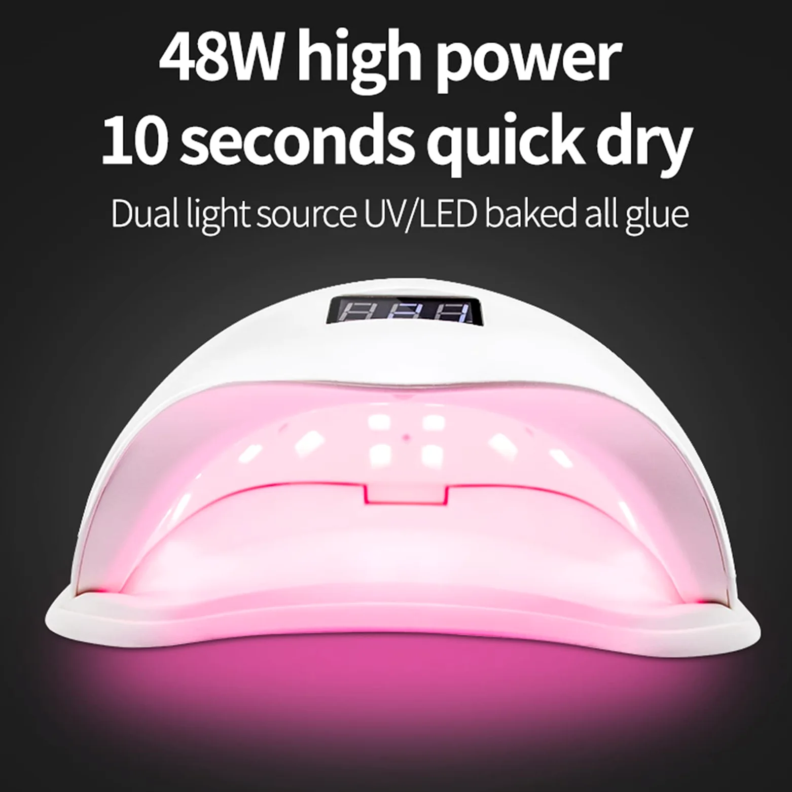 ZYC Luce Rossa 48W Sun5 UV LED Lampada per Unghie Lampada per Unghie Phototherapy Asciugamano per la polimerizzazione Rapida dell'unghia Unghie delghie delghie delghie delghie delghie dell Arte del