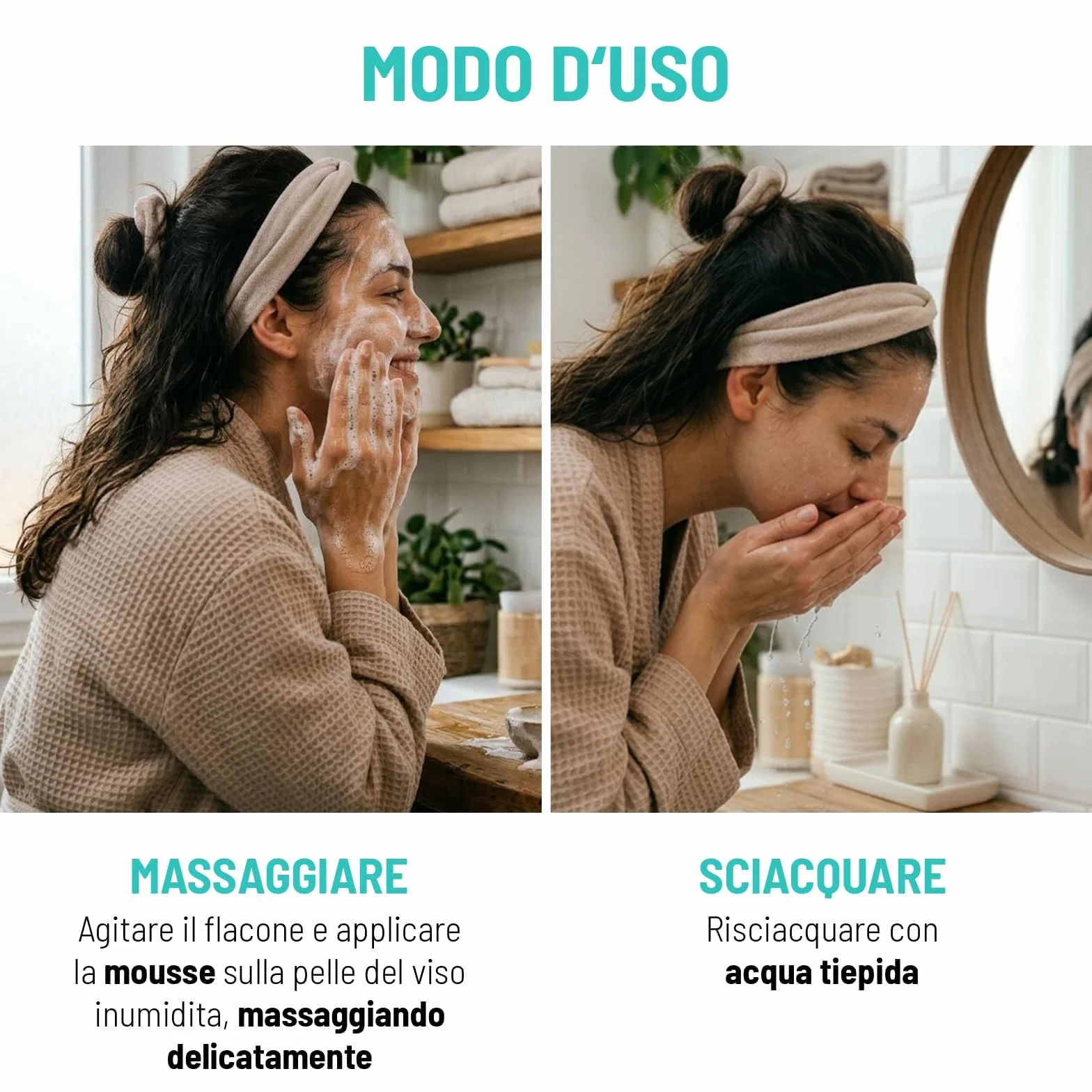 Equilibra Aloe Ialuronica Mousse Detergente Viso 150ml con Succo di Aloe e Acido Ialuronico per Pelli Sensibili