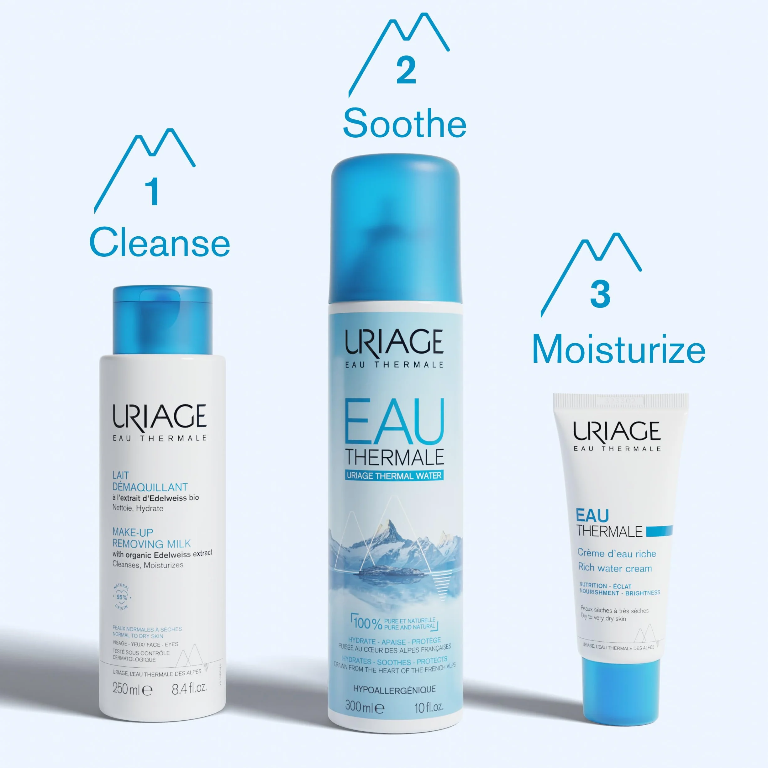 Uriage Latte Detergente Viso, 250 Millilitro