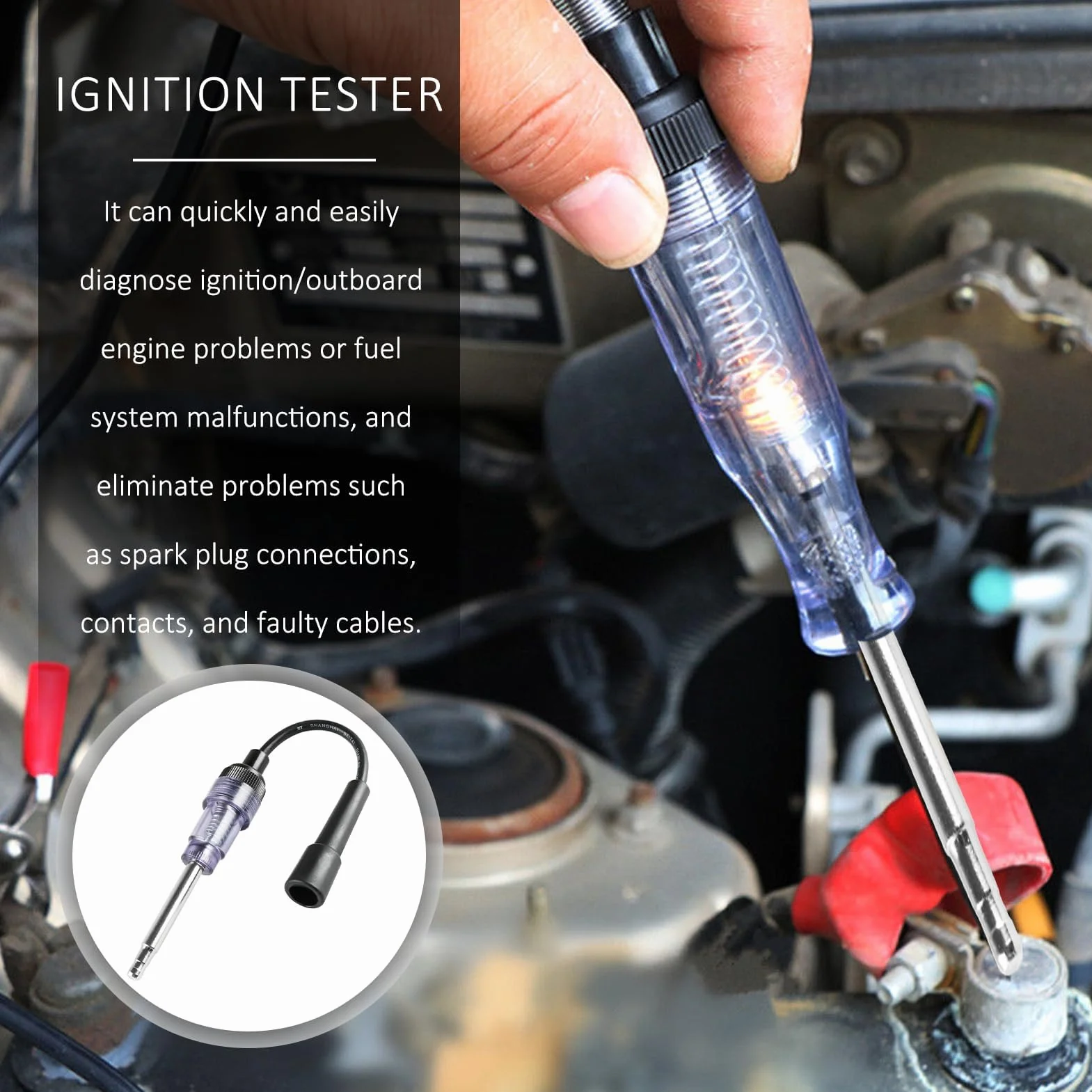 Tester di accensione a scintille per auto tosaerba motori motosega