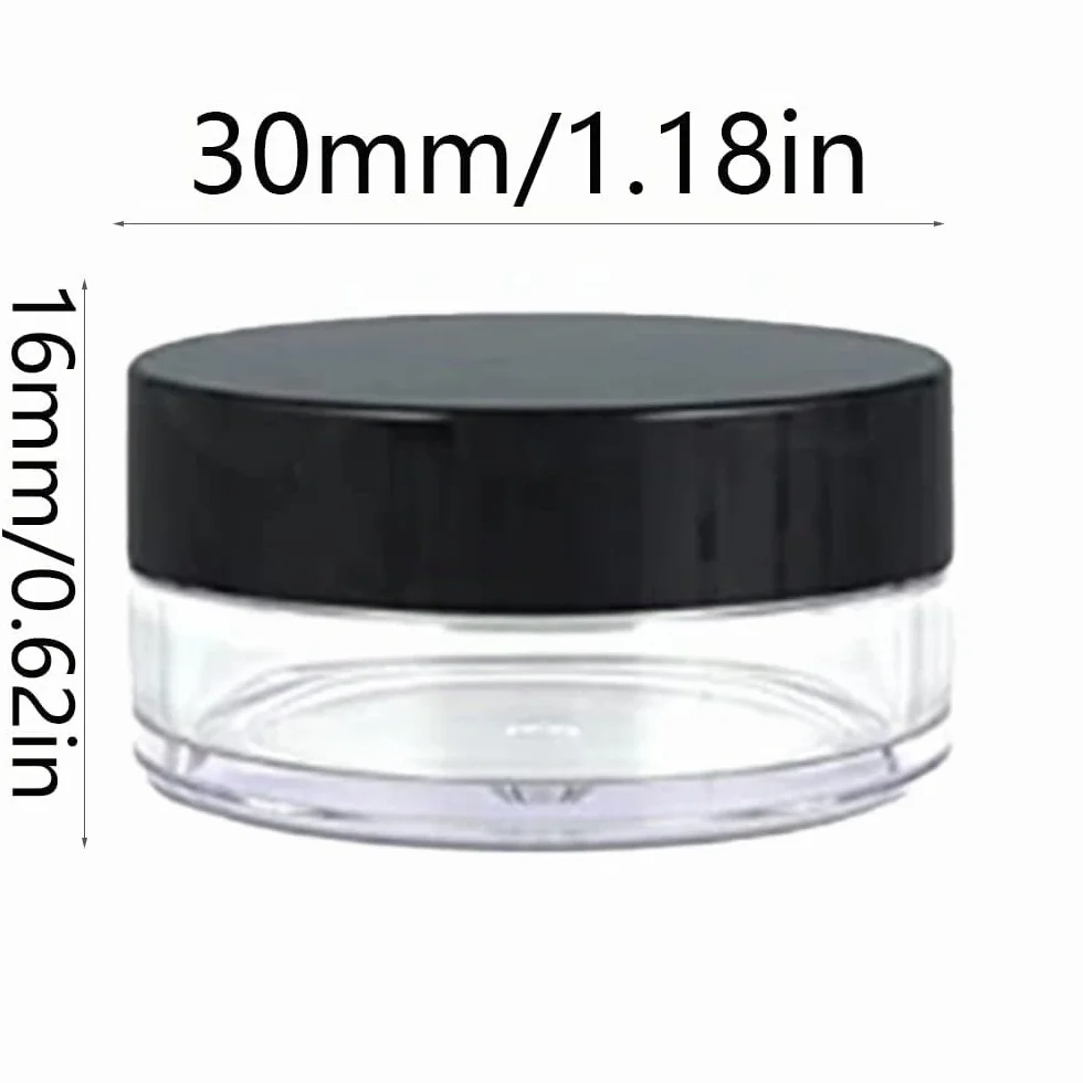 Contenitori Cosmetici, 4 Pcs 5g Trasparente Contenitori da Viaggio, Vasetti Plastica, Contenitore Cosmetico Barattoli Plastica Trasparente, per Crema Balsamo Labbra Campione