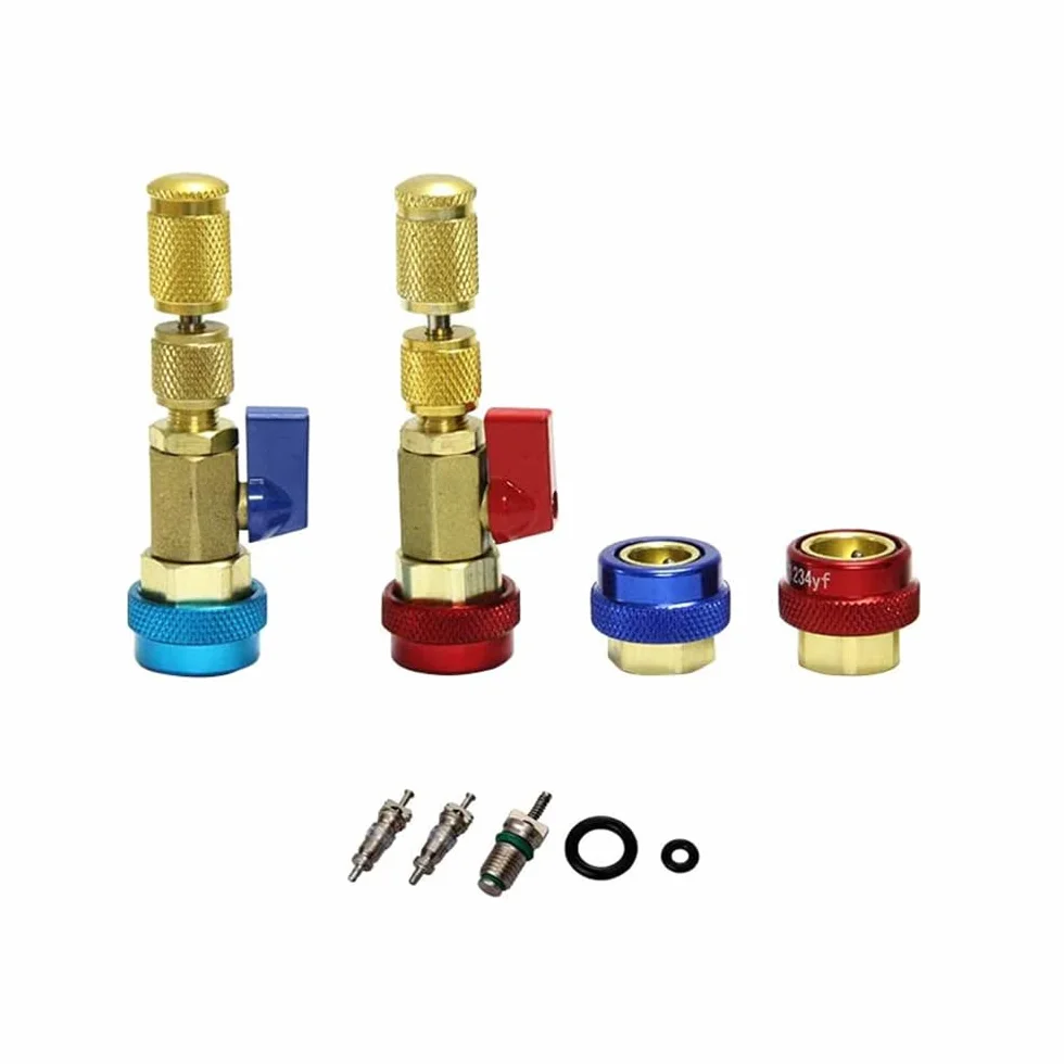 Riloer Kit di strumenti per la rimozione del nucleo della valvola dell'aria per refrigeranti R134 R1234YF