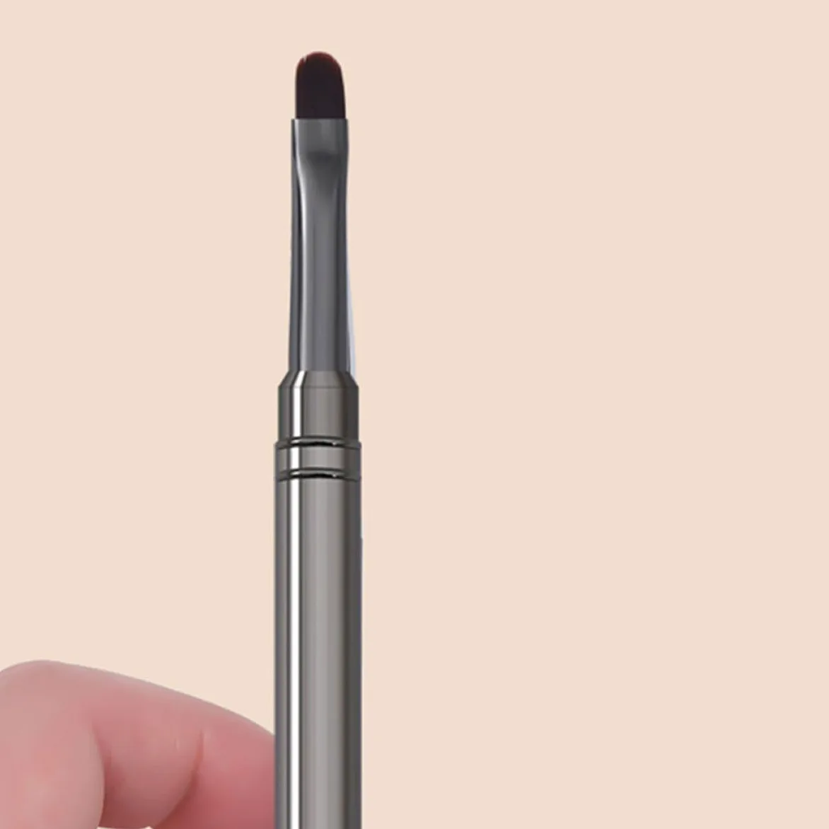 GALPADA Pennelli per Nail Art in Metallo Punta Tonda 2 Pezzi, Pennelli per Gel Unghie Professionali, Strumenti per Salone di Bellezza e Manicure, Adatti per Decorazioni Unghie Painting