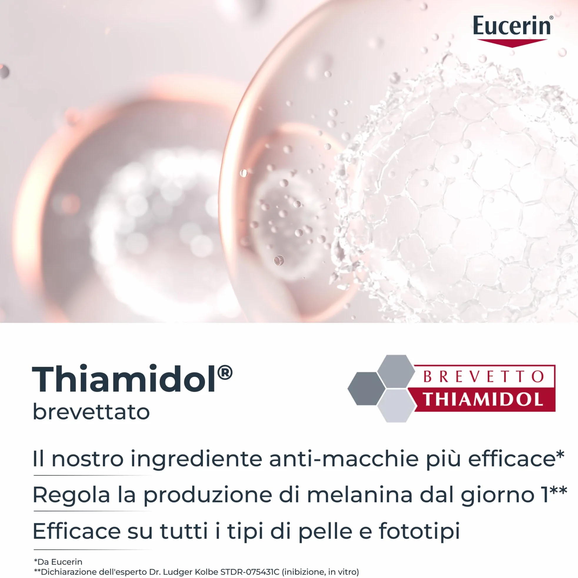 Eucerin Anti-Pigment Siero Viso Dual Serum 30 ml, Siero antimacchia viso concentrato per una pelle uniforme e levigata, Formula con Acido Ialuronico e Thiamidol per tutti i tipi di pelle