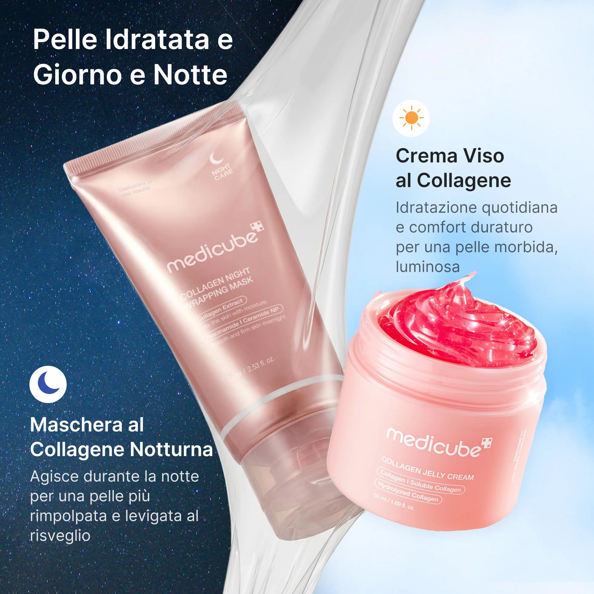 Medicube Collagen Night Wrapping Mask Maschera Collagene Viso Notturna 75 ml