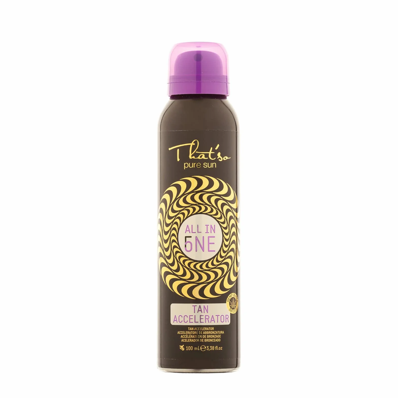 That'so All in One - Acceleratore di Abbronzatura Naturale - Effetto Ultrarapido - Con pratico Erogatore Spray - Efficace al Sole e nei Lettini Solari - Favorisce produzione Melanina - 100 ml