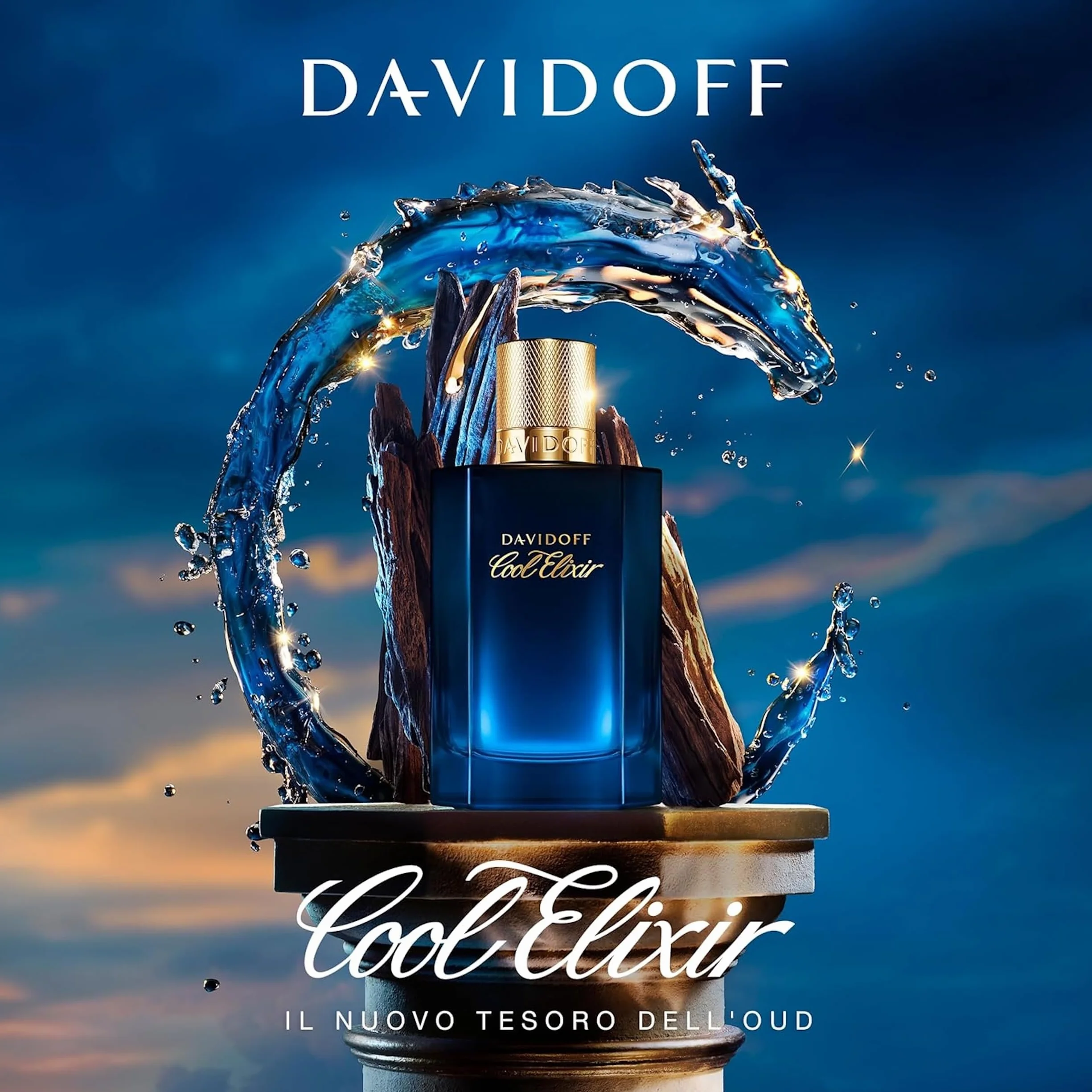 Davidoff Cool Elixir Legnoso Profumo da uomo Ossido di Rosa Lavanda Oud