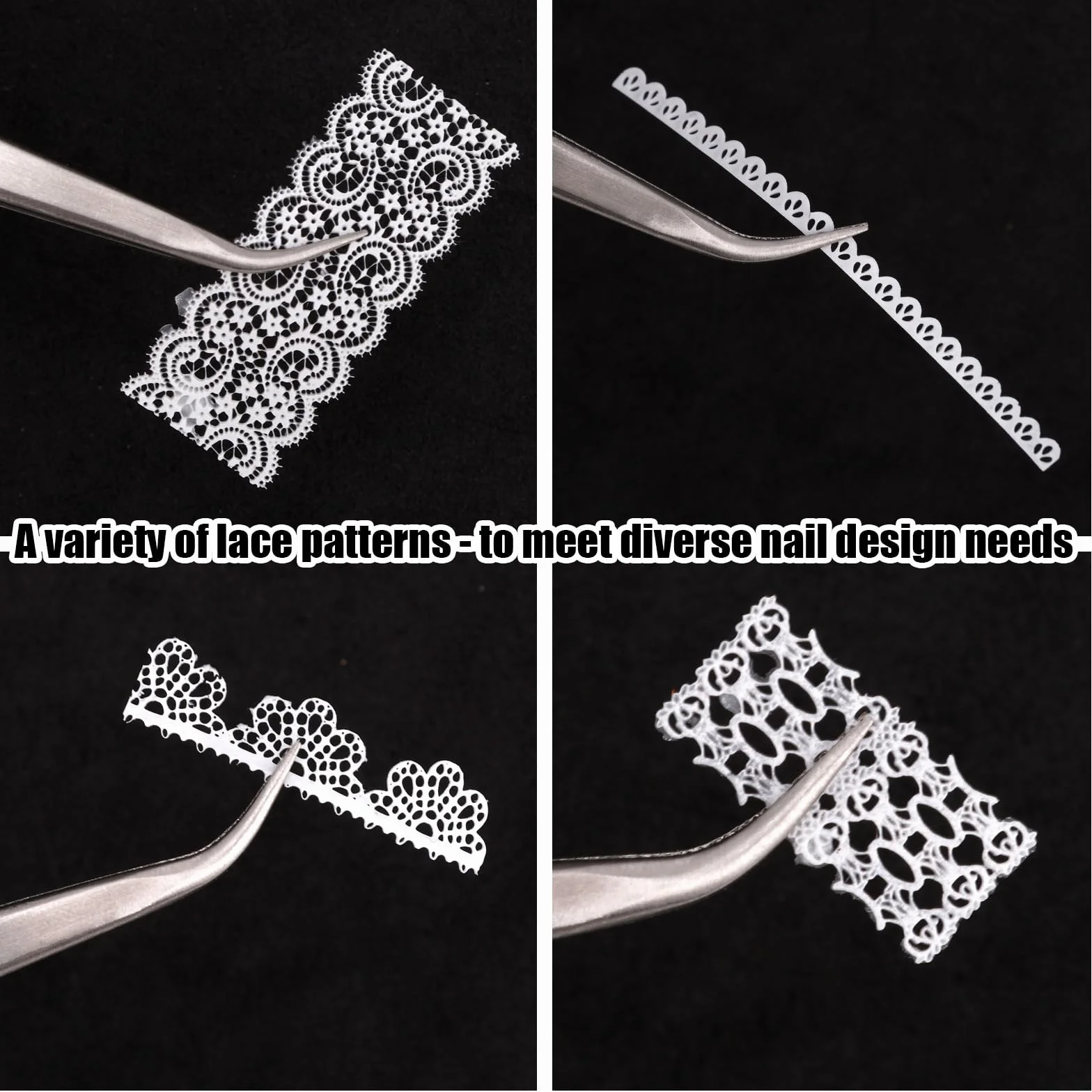 Stampo per Unghie in Pizzo 3D, Stampo in Silicone Ciondoli Unghie Decorazione Manicure Y2K Forniture Fai Da Te for Principianti e Professionisti