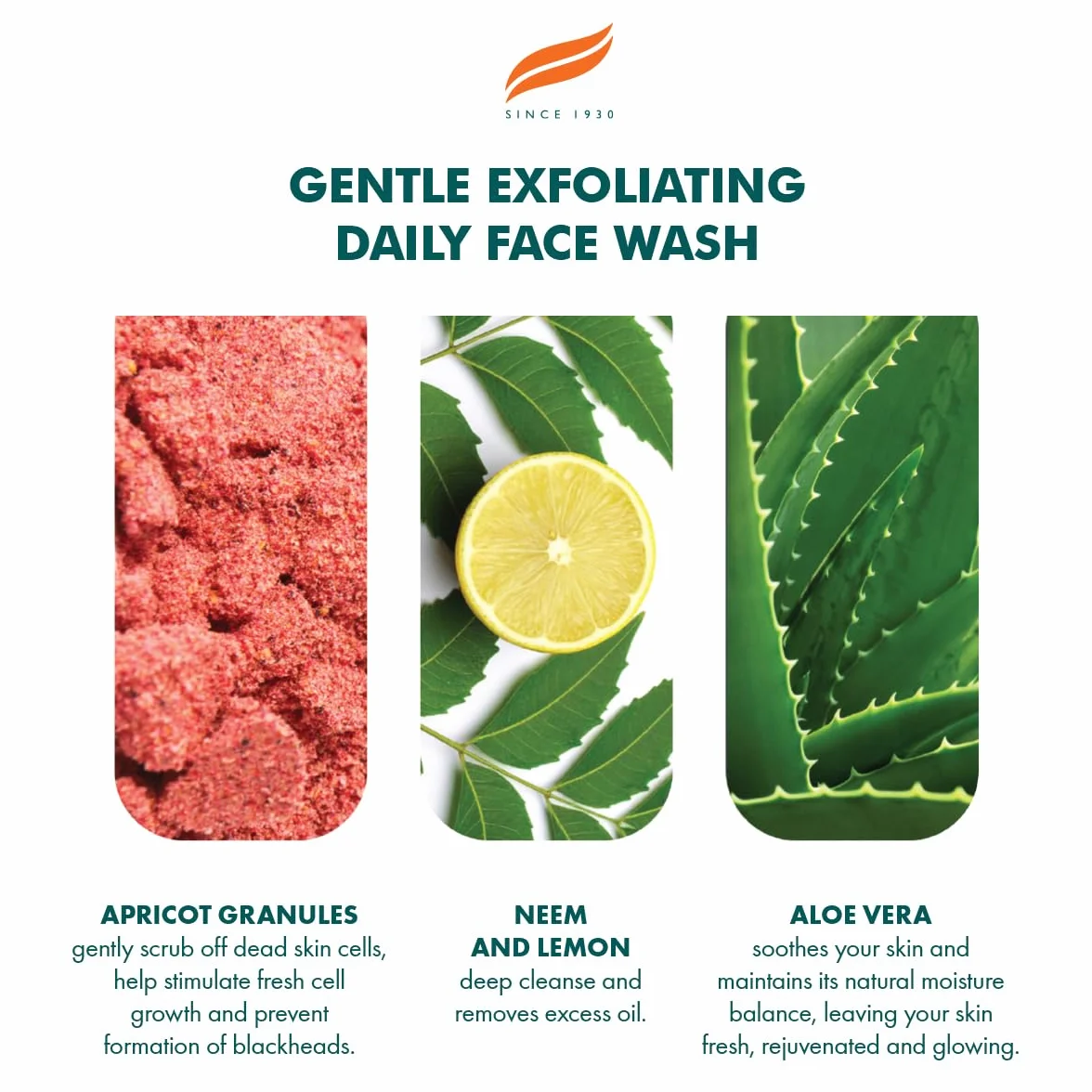 Himalaya Gentle Exfoliating Daily Face Wash with Herbal Actives Apricot, Neem, and Lemon | Cleanses Skin Effectively, Moisturizes, Exfoliates Gently, Suitable for all skin types -150ml
