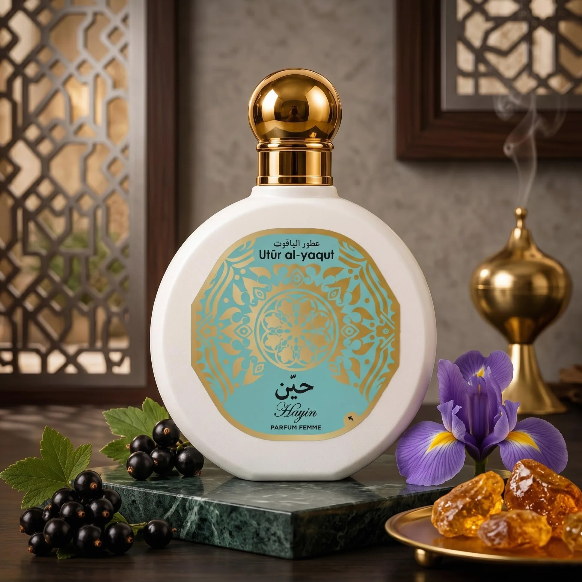 Utur Al-Yaqut HAYIN - Profumo da donna, EDP, 100 ml, confezione da 4 pezzi