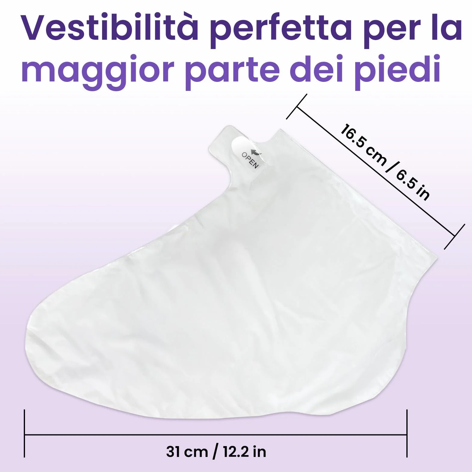Maschera Piedi Esfoliante (6 Paia), Trattamento per Talloni Screpolati con Lavanda e Burro di Karité, Peeling Piedi Idratante per Uomo e Donna, Calzini Esfolianti Taglia Unica