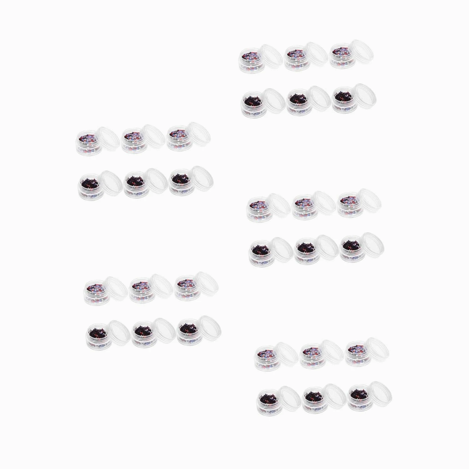 Didiseaon 5 Set 5 Set Di Paillettes Pentagramma Unghie Gemme Adesivi Per Unghie Dei Piedi Adesivi Per Unghie Al Neon Per Il Dell'Indipendenza Accessori Per Rivelare 6 scatole * 5