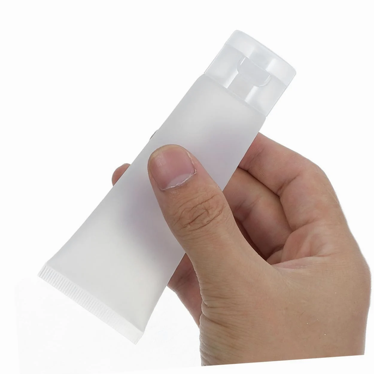 Ipetboom Kit 50 Pezzi Tubetti Trasparenti Ricaricabili da Viaggio 50ml in Pp e Pe, Bottiglie Compatte per Lozione, Shampoo e Dentifricio, per Uso Quotidiano e Viaggi