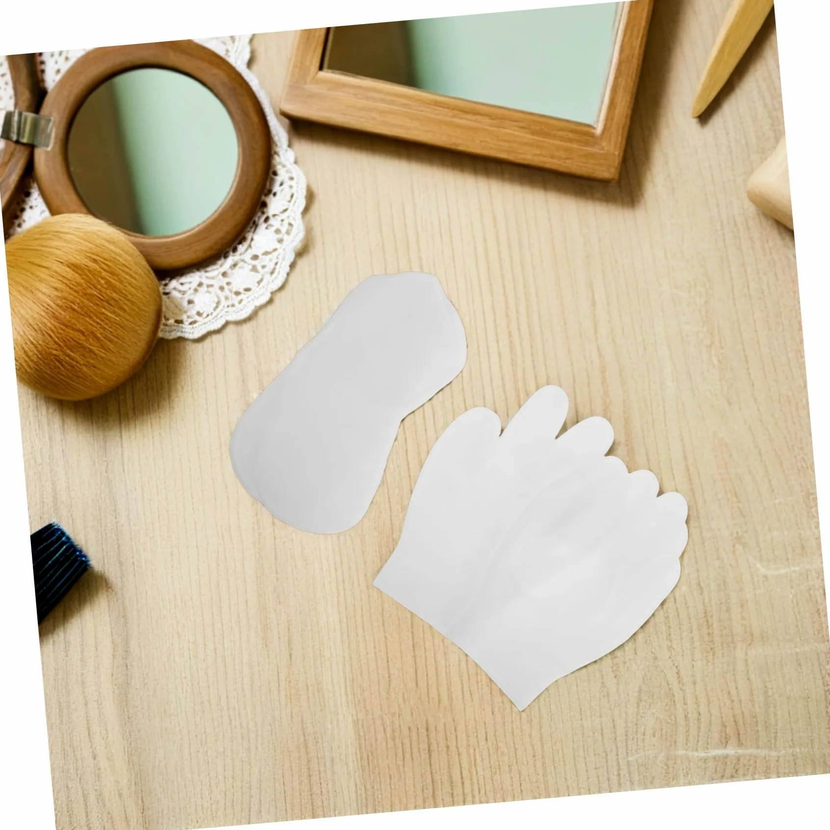TOYANDONA 8 Calzini e Guanti in Silicone Gel per Piedi e Mani Idratanti Esfolianti e Riutilizzabili della Secca e Screpolata Elasticizzata per Rigenerazione e Morbidezza