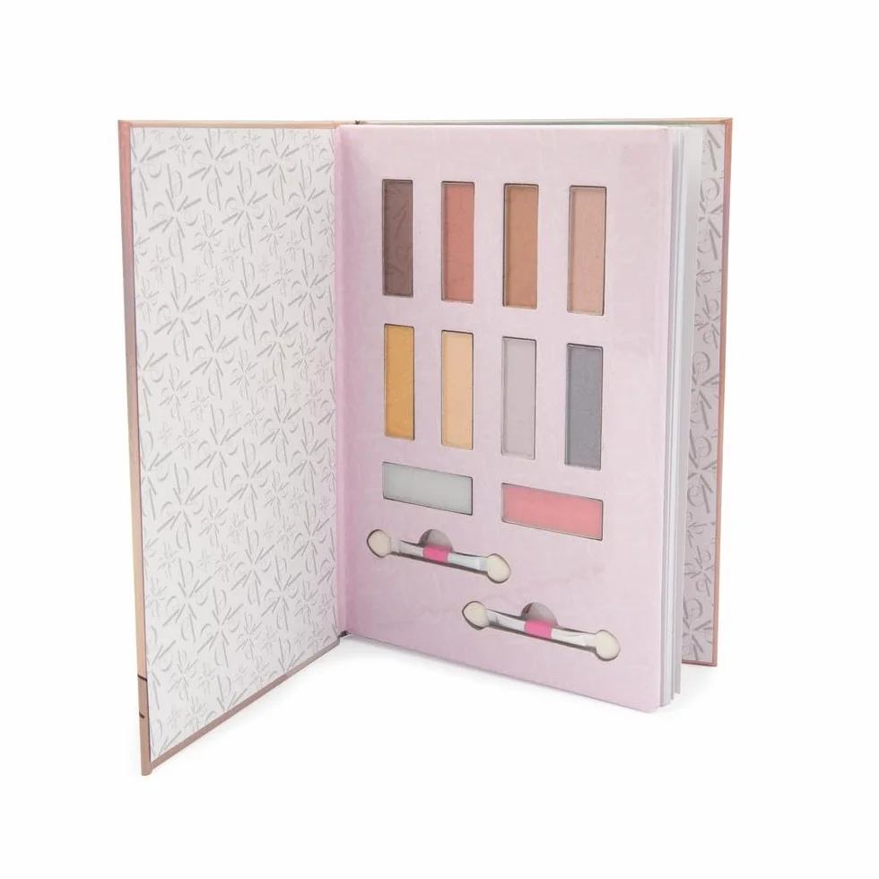 Diario Make Up, Effetto Irridescente, Tema Orsetto, Include 8 Colorazioni di Ombretti Chiari e Scuri, 2 Burrocacao, 2 Applicatori, e Pagine a Righe Dove Scrivere Segreti di Bellezza