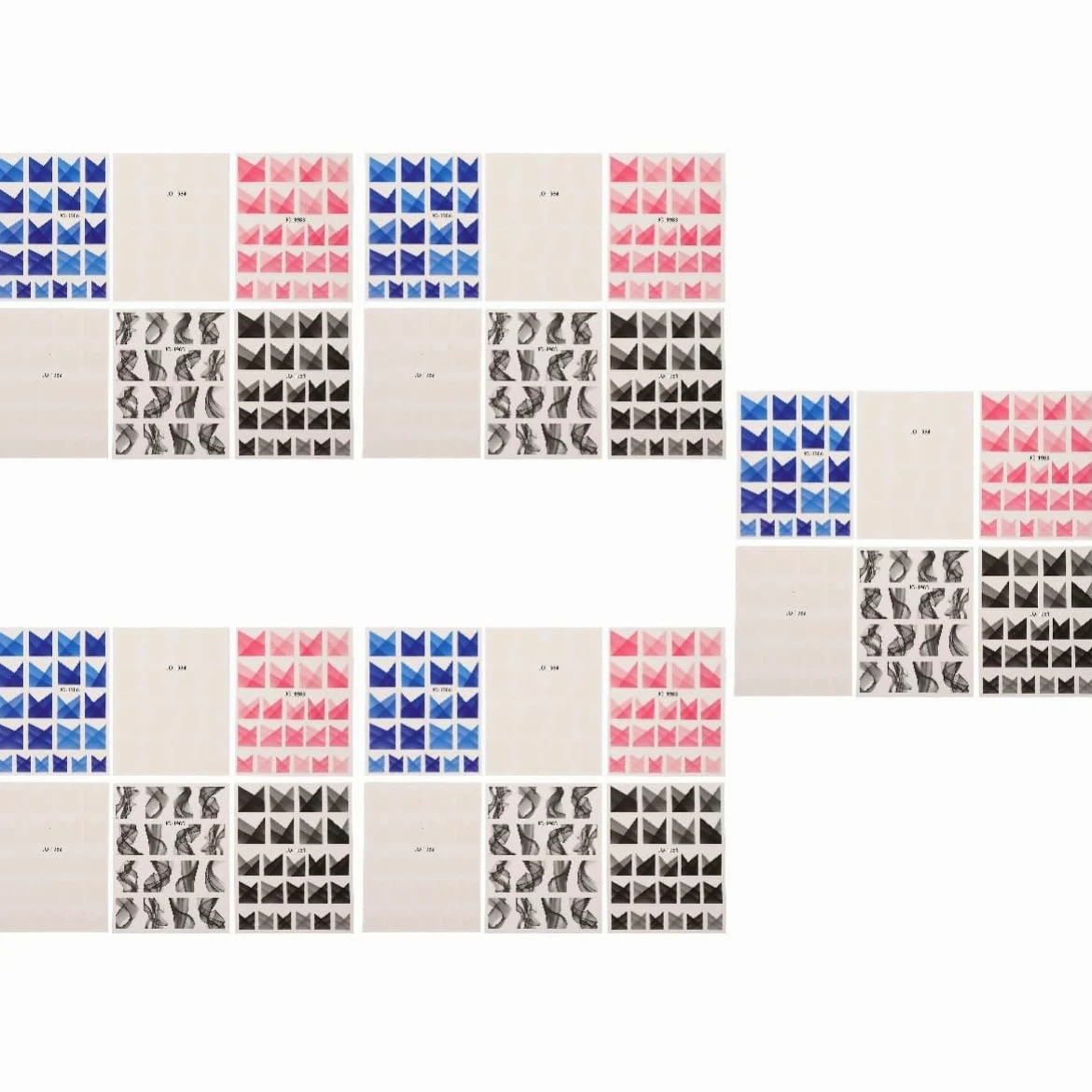 CALLARON 5 Set Stickers Per Unghie Francesi Semitrasparenti Adesivi Per Decorazione Unghie Impermeabili E Resistenti Facili Applicare Per Design Minuti 6 Fogli*5