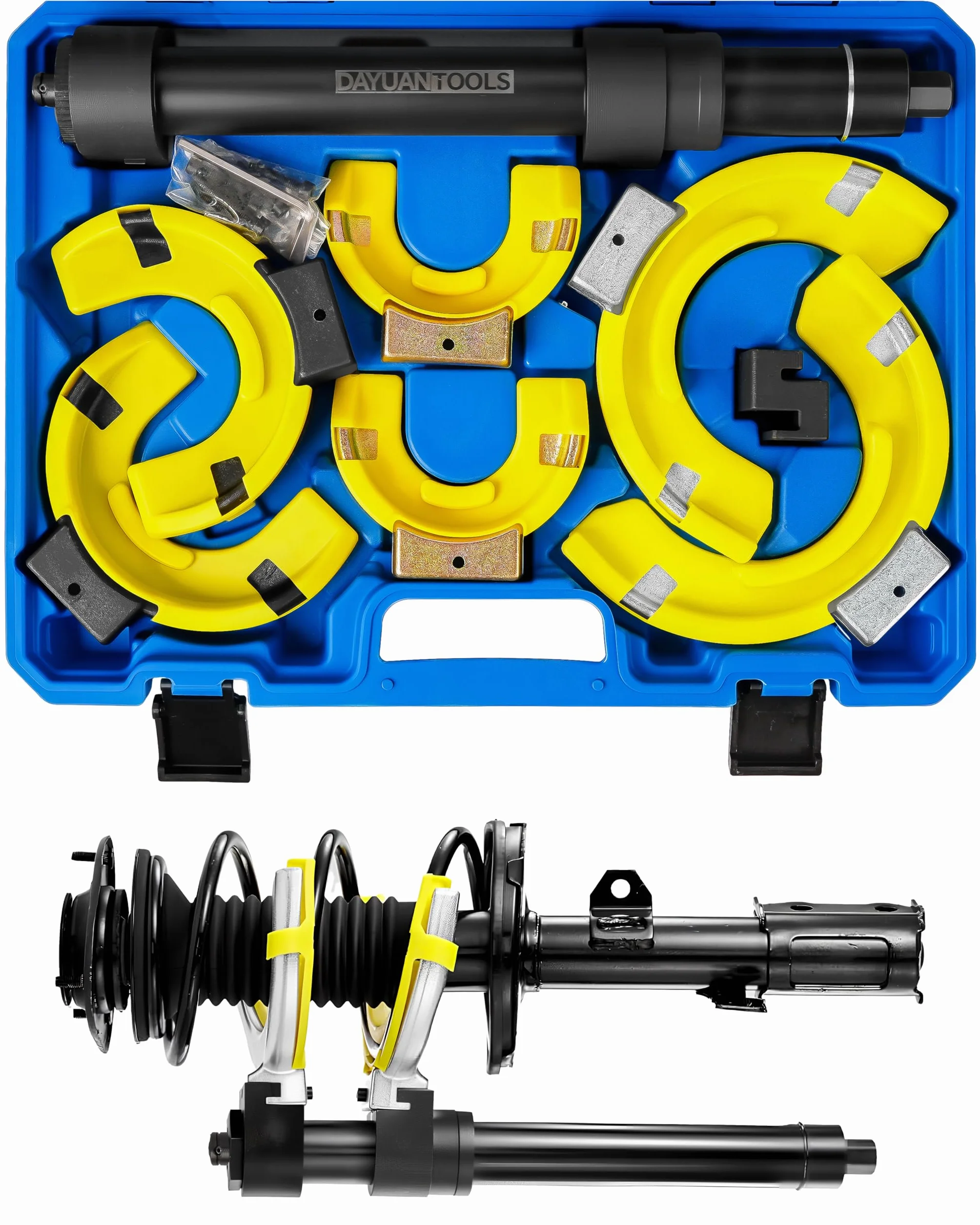 DAYUAN Compressore a Molla 1000kg Macpherson Strut Coil Spring Dumper Estrattore