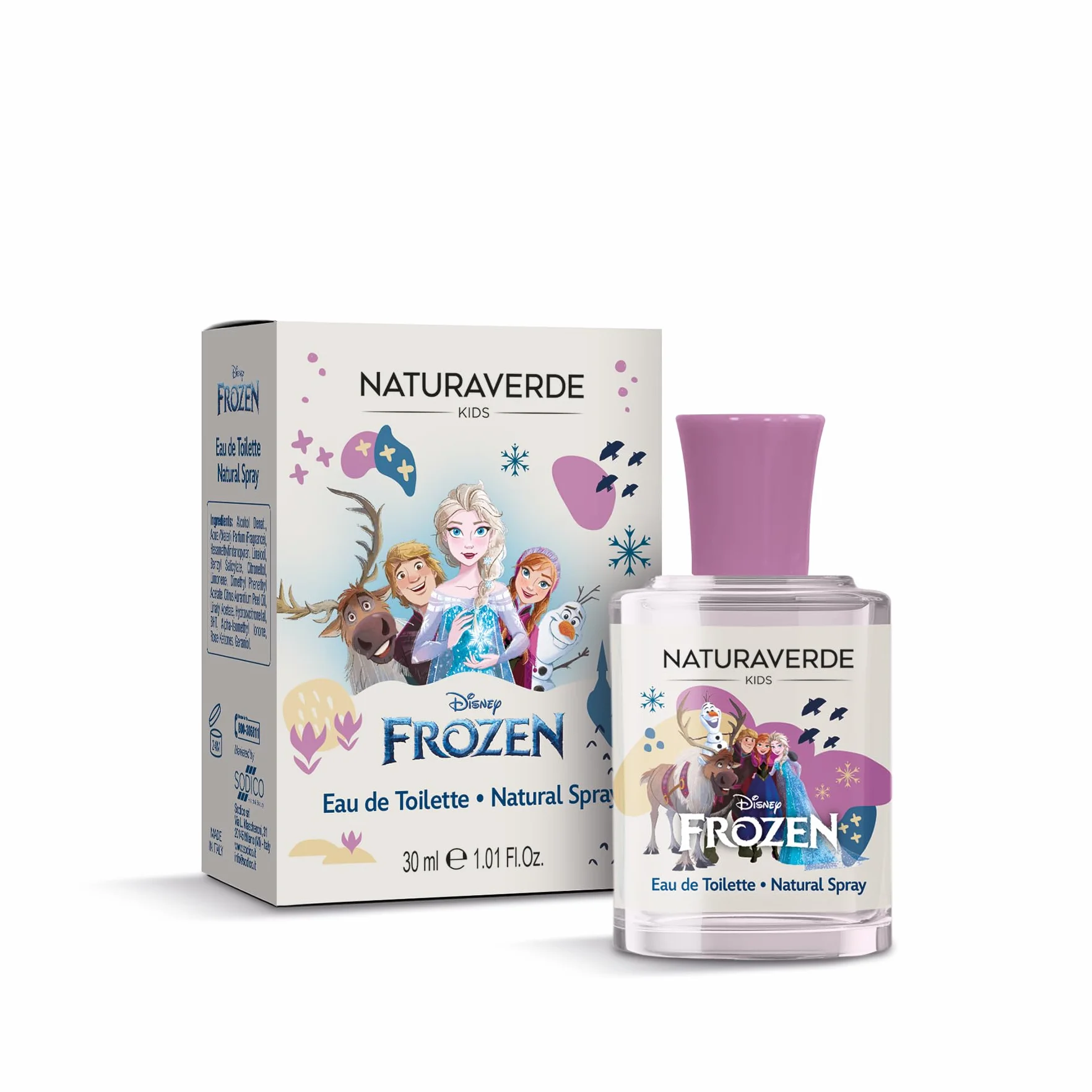 NATURAVERDE Kids FROZEN Eau De Toilette 30ml Fragranza Ispirata Arendelle Bambine