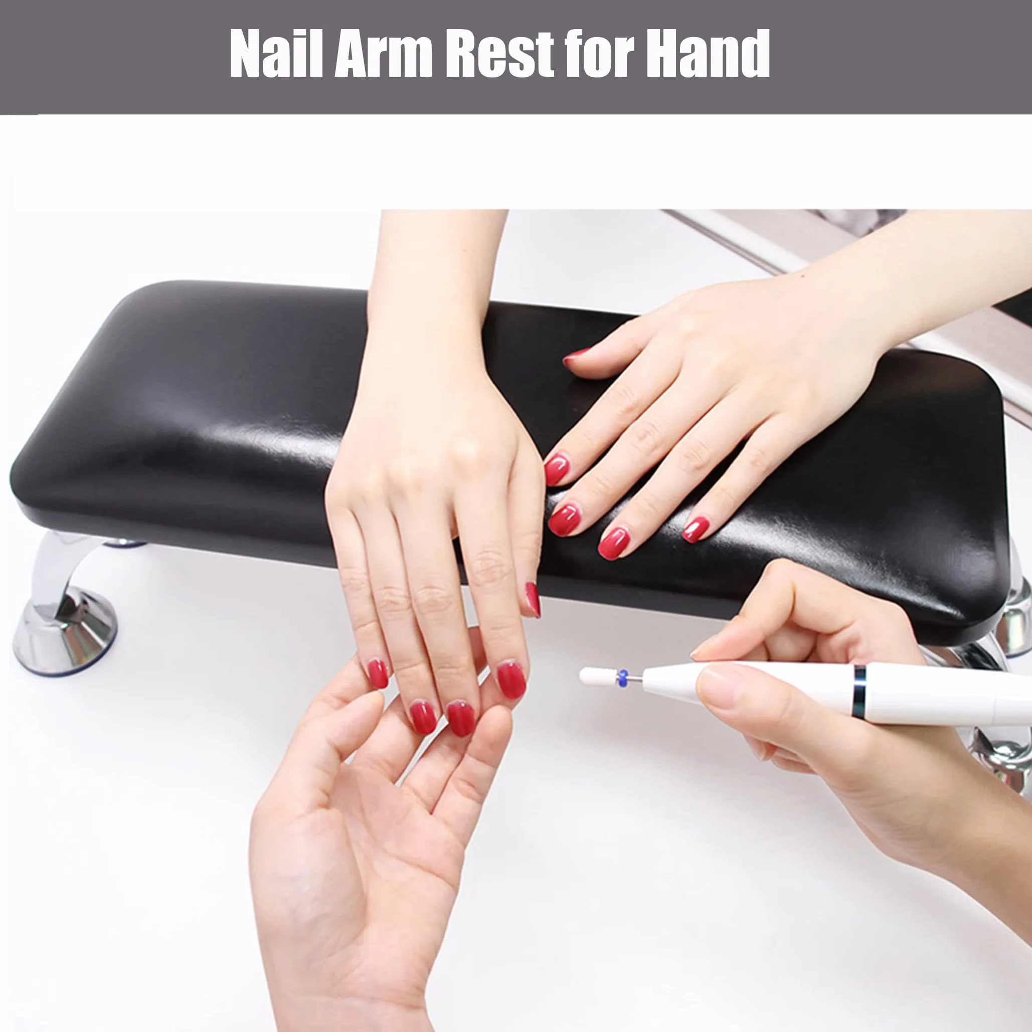 Cuscino per manicure Cuscino per unghie Poggiabraccia per unghie, Cuscino per mani per unghie Cuscino per piedi per manicure Scrivania in pelle antiscivolo per nail art