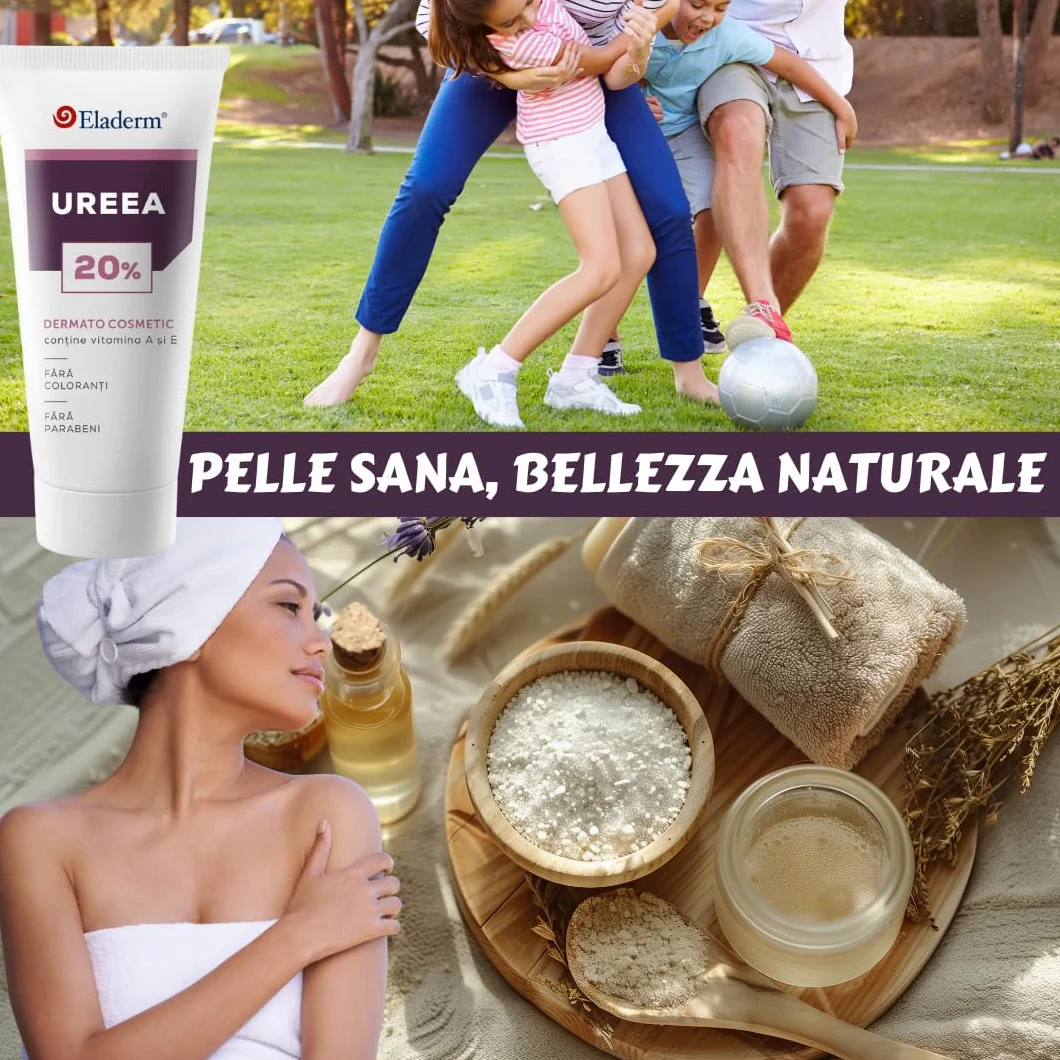 Urea 20% Crema Cheratolitica 100ml – Pelle sogetta a Psoriasi, Dermatite Atopica, Cheratosi, Ipercheratosi - Pelle Molto Secca, Desquamata e Fissurata, Prurito, Irritazioni Superficiali