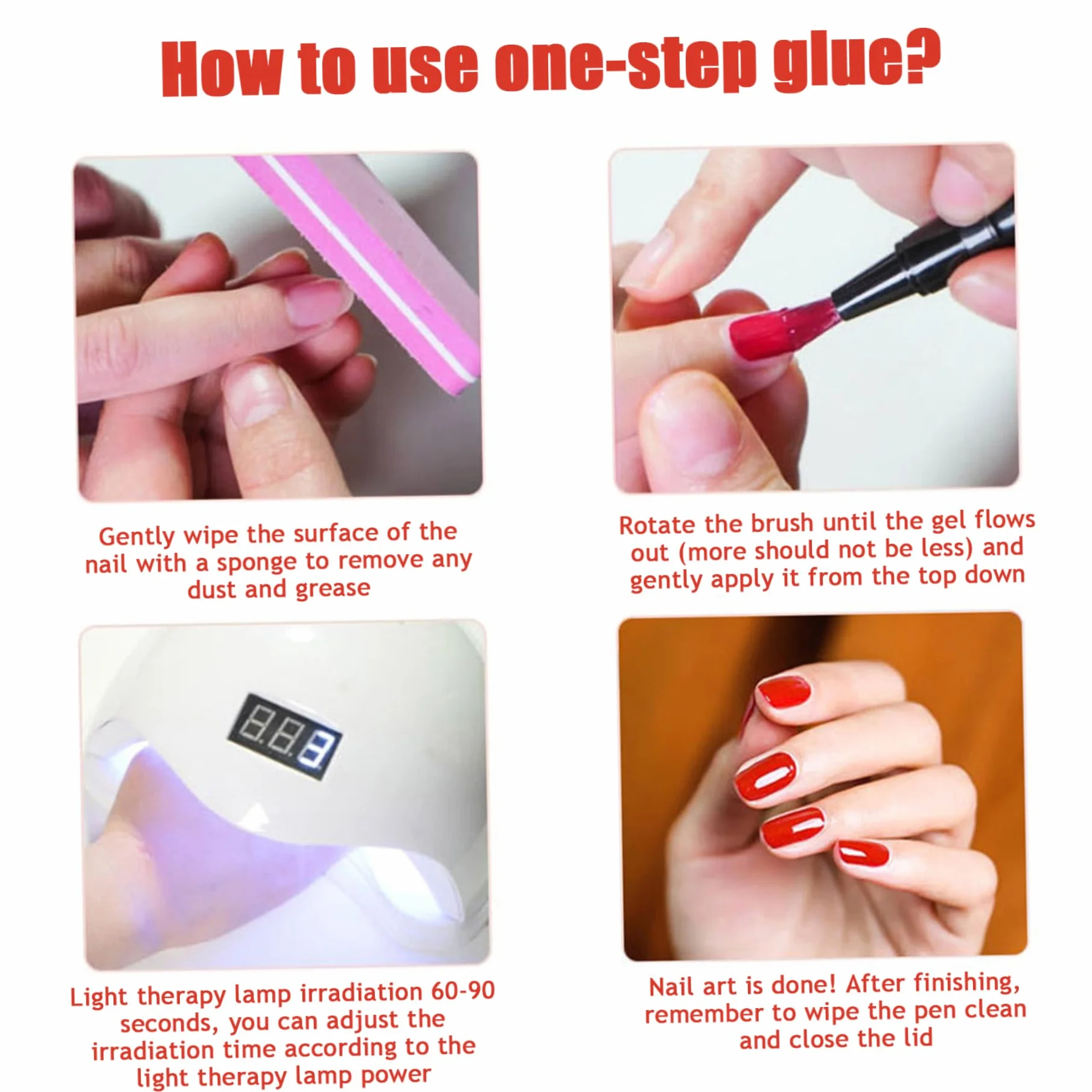 Penna per smalto per unghie, 6 pezzi/set Penna per smalto per unghie, 6 colori 8 ml Set 3 in 1, Penne artistiche per LED UV in un solo passaggio fai-da-te per donne e ragazze, Stile 2 per l'us