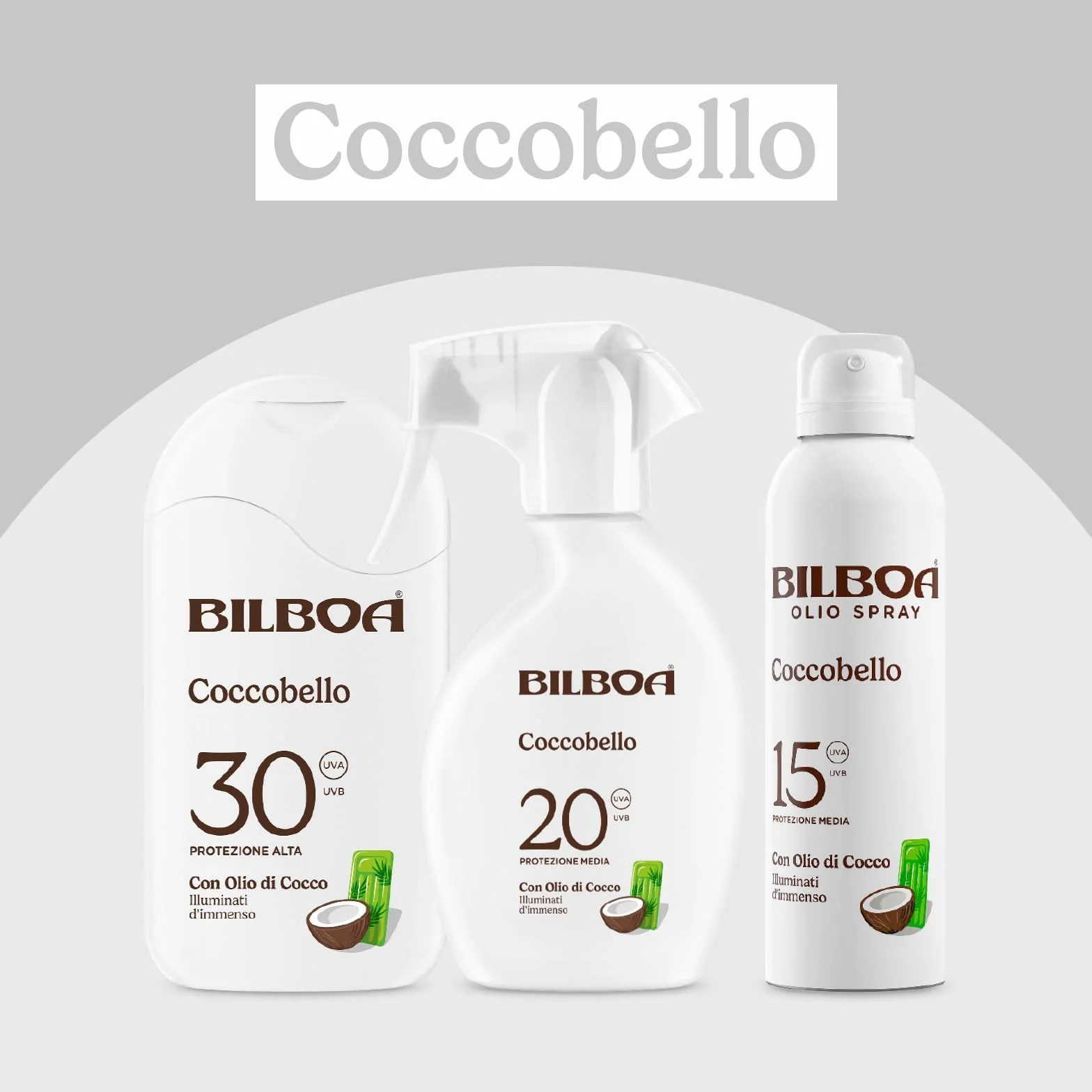 Bilboa Coccobello Trigger Solare SPF 20 Olio di Cocco 200 ml