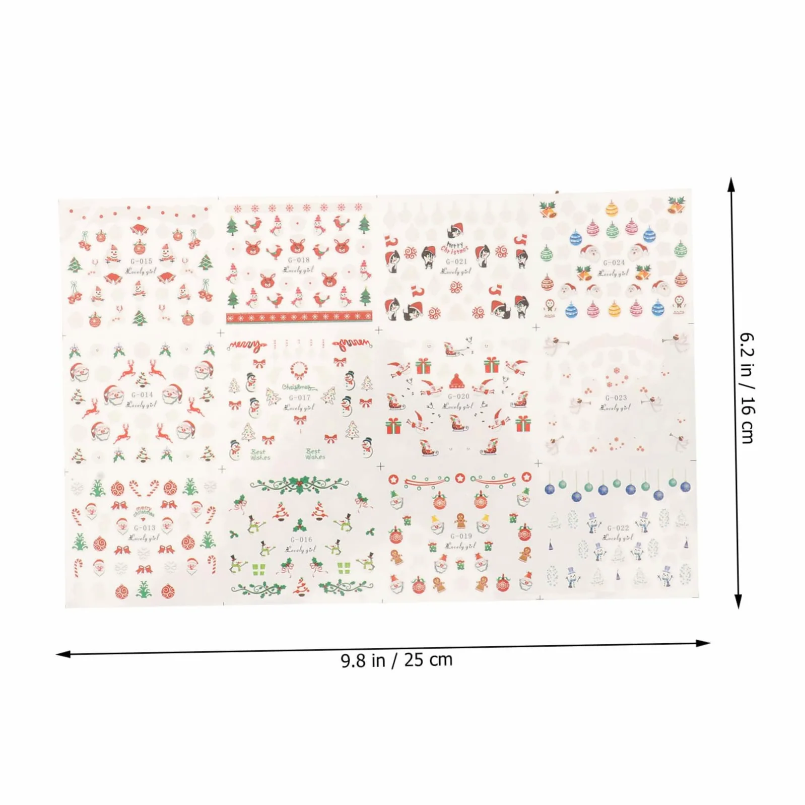 FRCOLOR 144 Fogli Adesivi Natalizi Decalcomanie Del Tatuaggio Di Natale Decorazione Delle Decalcomanie Per Di Capodanno Per Per Regali Di Natale Pvc