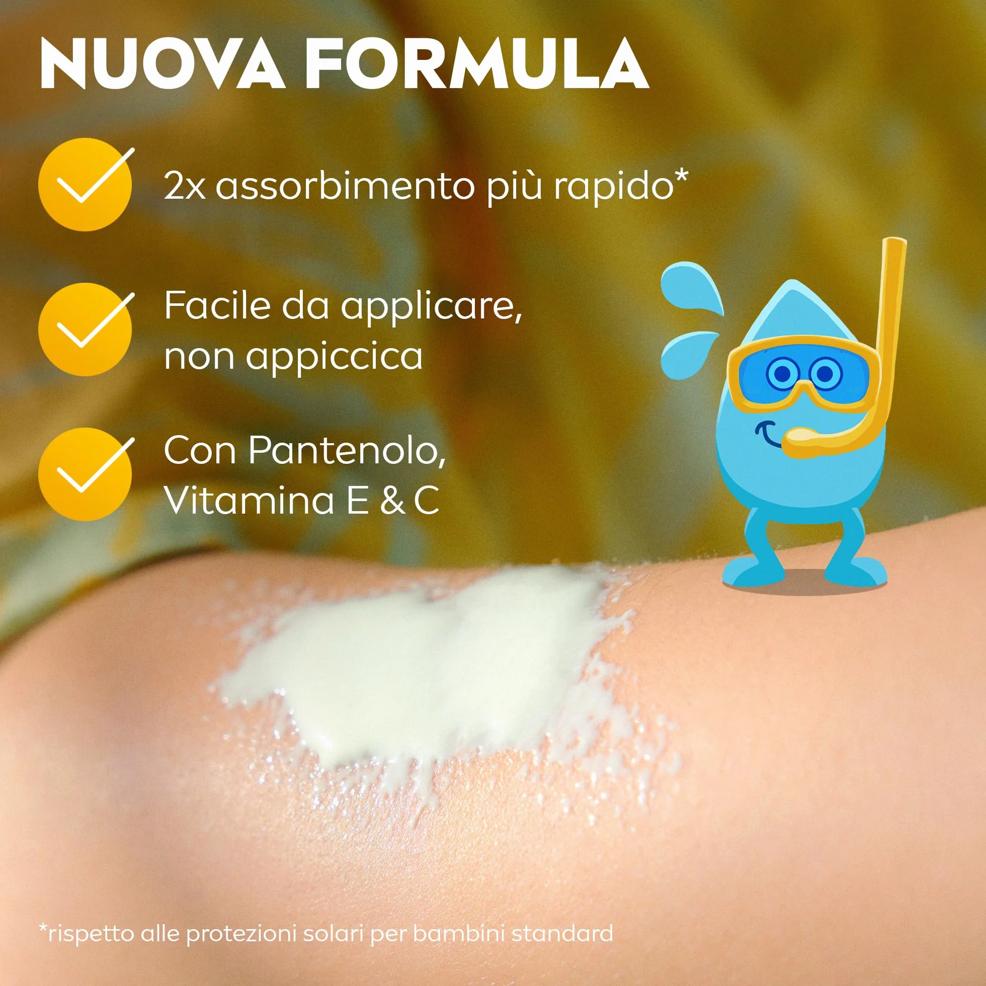 NIVEA SUN Kids Maxi Spray Protect & Care SPF 50+ 270 ml Crema Solare Bambini 3+ Anni Protezione Solare 50 Spray Extra Resistente Acqua Sudore Pantenolo Vitamina C & E