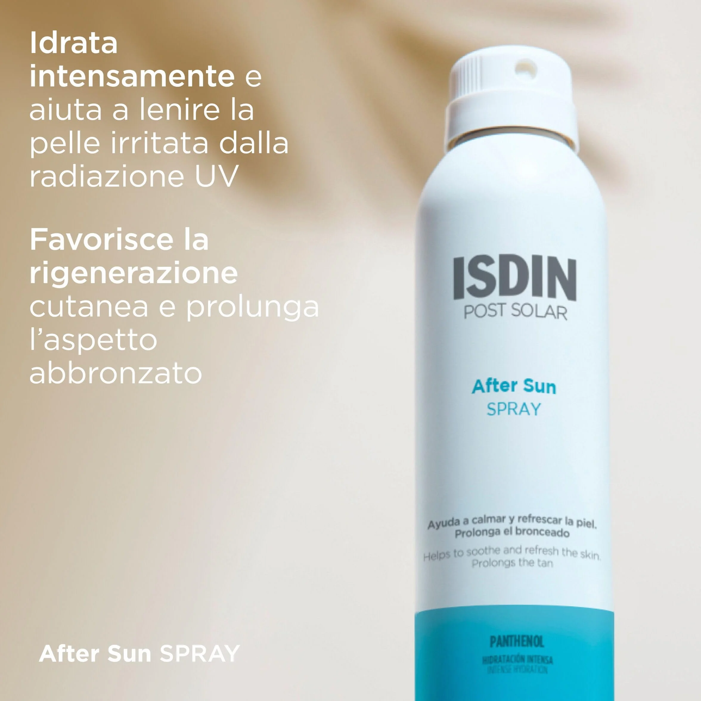ISDIN After Sun Spray 200 ml Calmante Rinfrescante Idratazione Riparazione Intensa