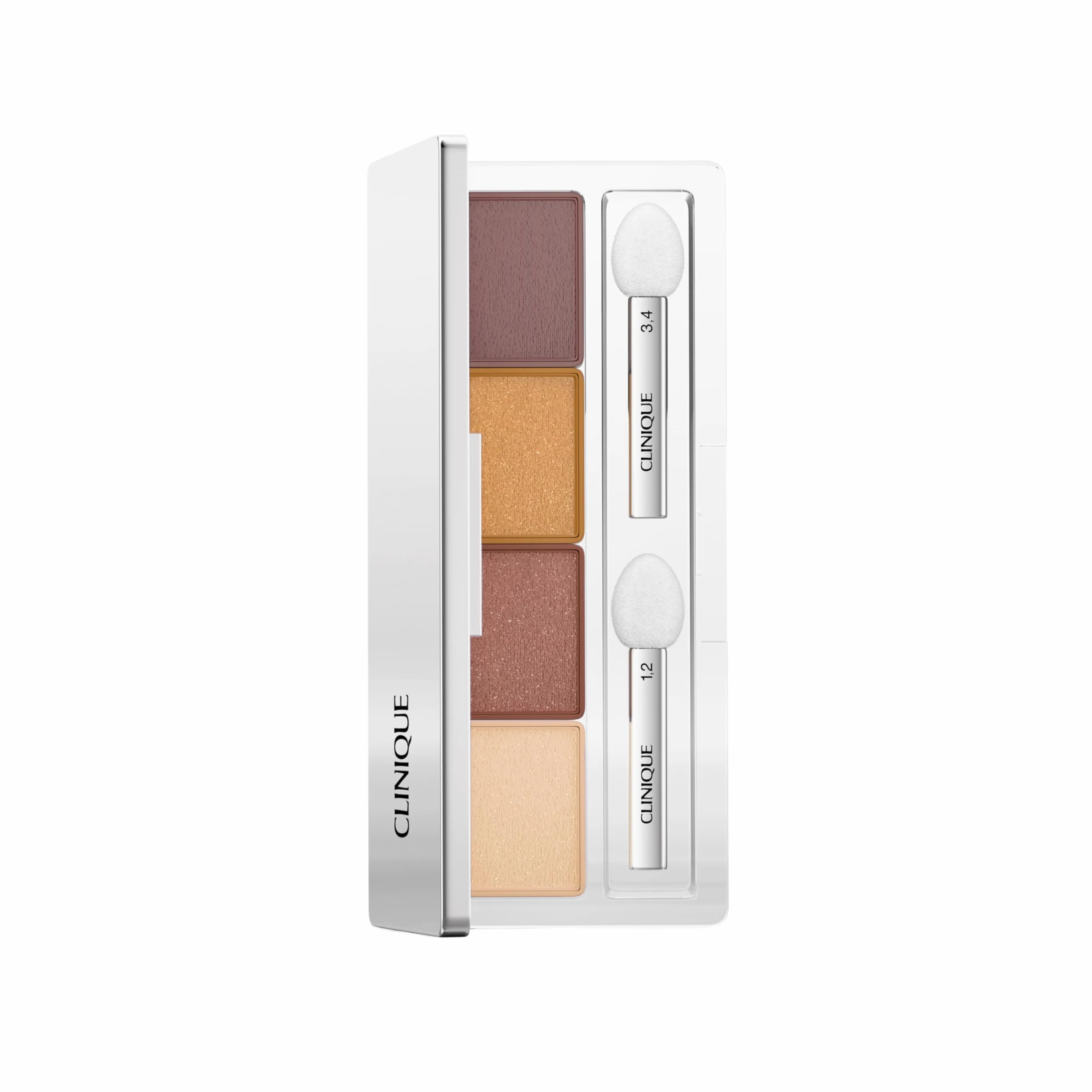 Clinique All About Shadow Eye Shadow Quad ombretto quattro tonalità | Lunga tenuta, anti-sbavature e anti-sbiadimento, sicuro per gli occhi sensibili