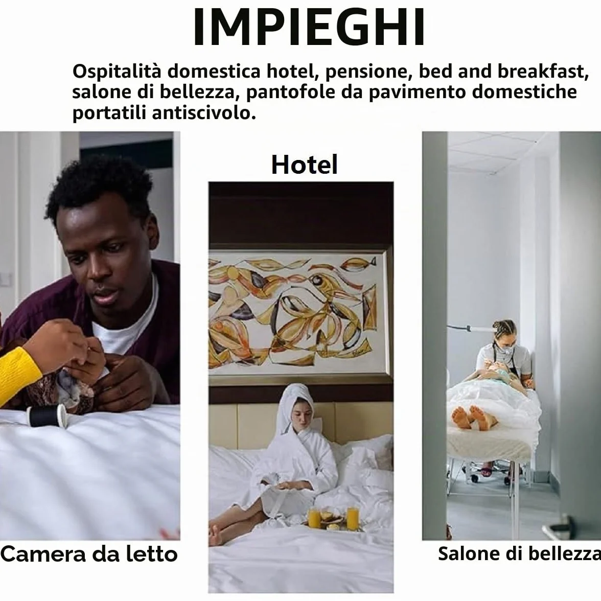 Pantofole Hotel Ciabattine Spa Morbide Punta Chiusa Antiscivolo Pile Corallo Unisex Portatili 4 Paia