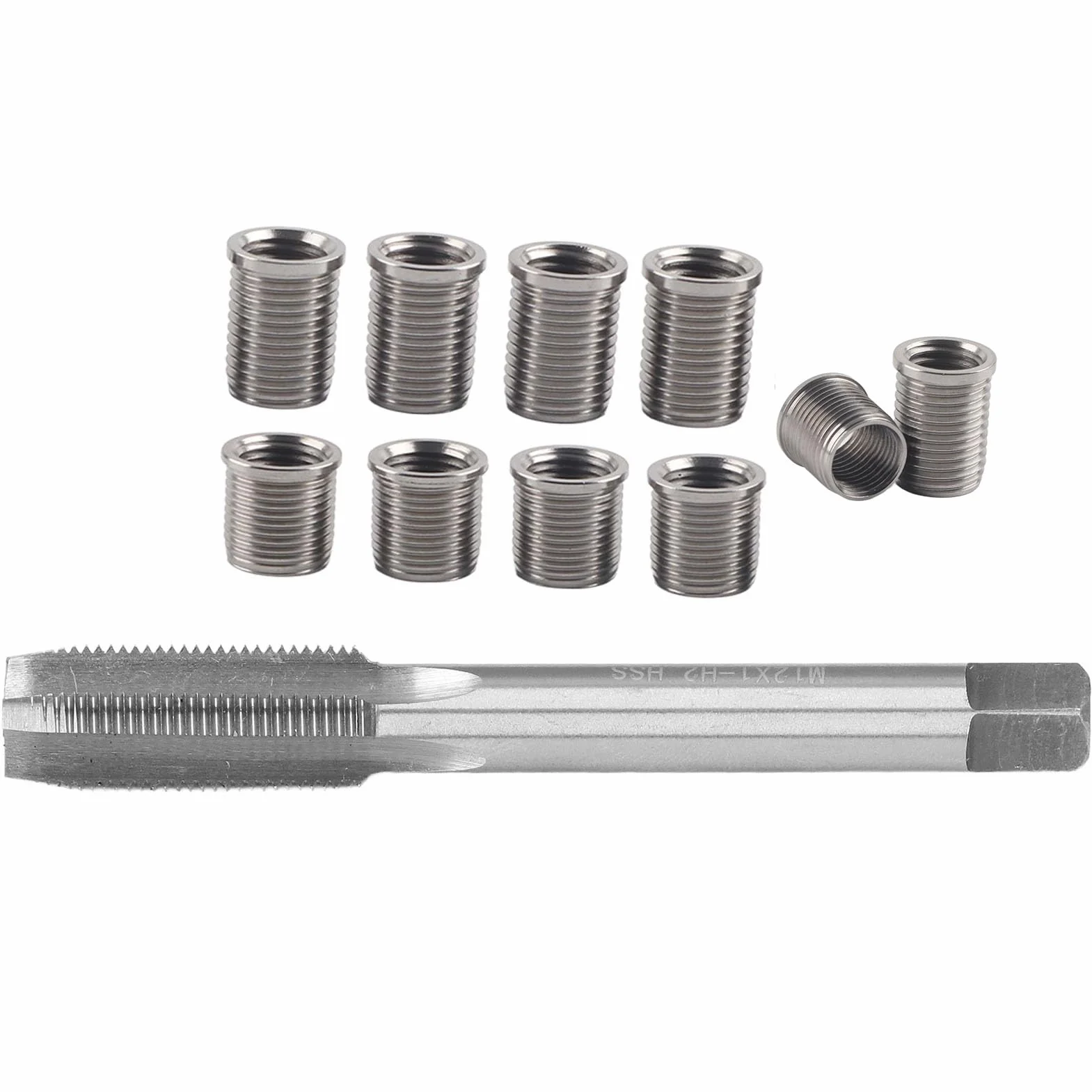 Strumento Riparazione Filettatura Candela M10X1.0 M12X1.0 Inserti Rubinetti Metallo Auto Hardware Universale