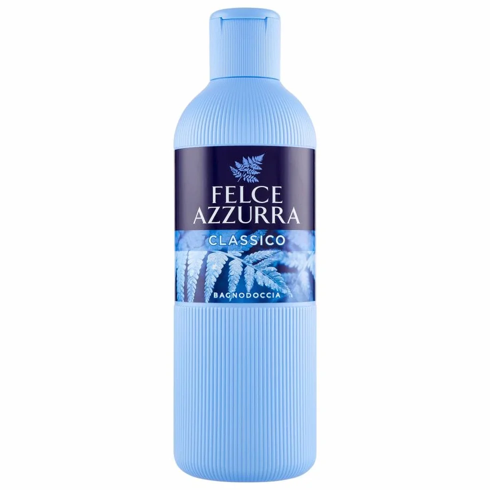 Felce Azzurra Bagnoschiuma Profumato Classico 650 ml Detergente Delicato Idratante con Rosa Lavanda e Patchouli