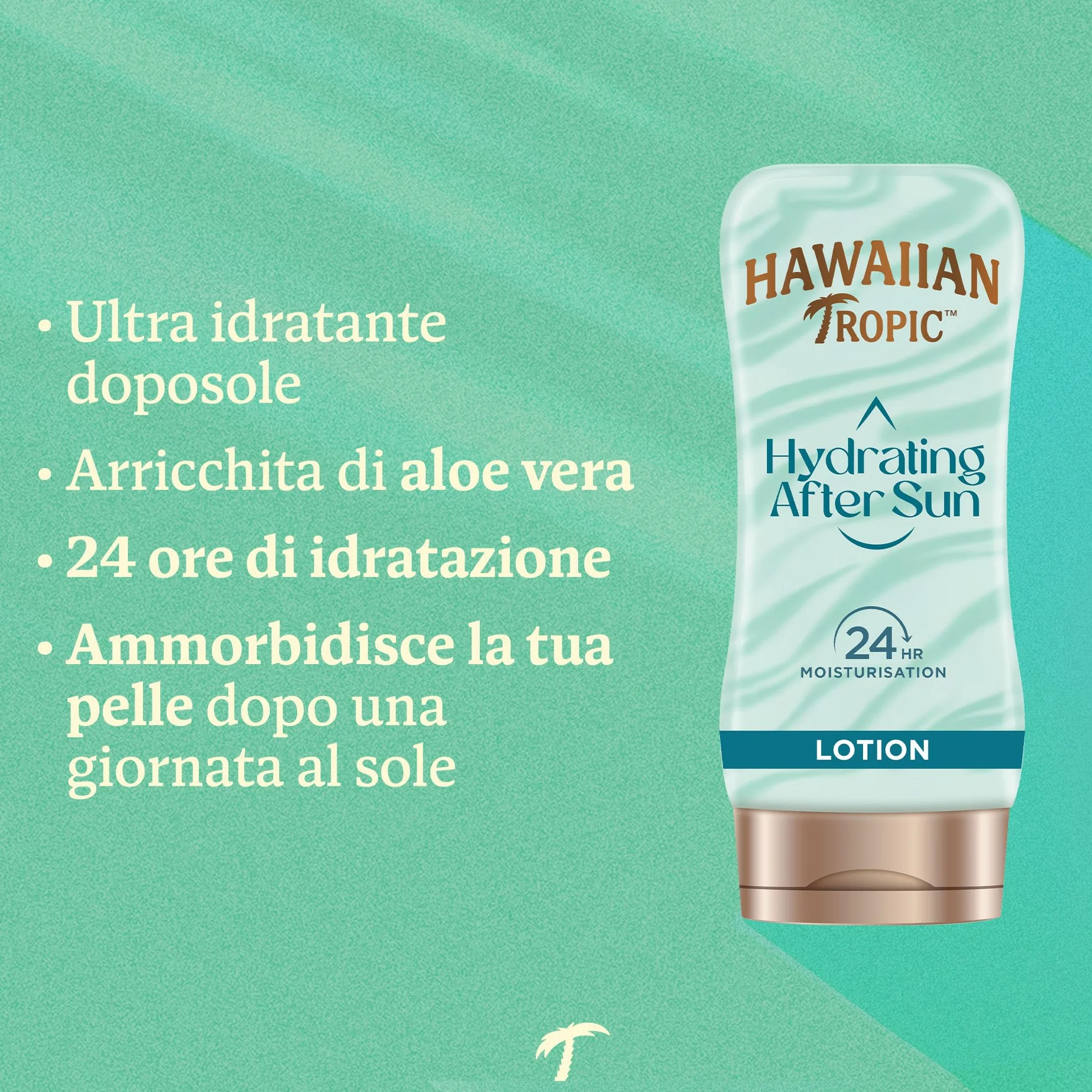 Hawaiian Tropic Crema Doposole Idratante con Aloe, 180ml