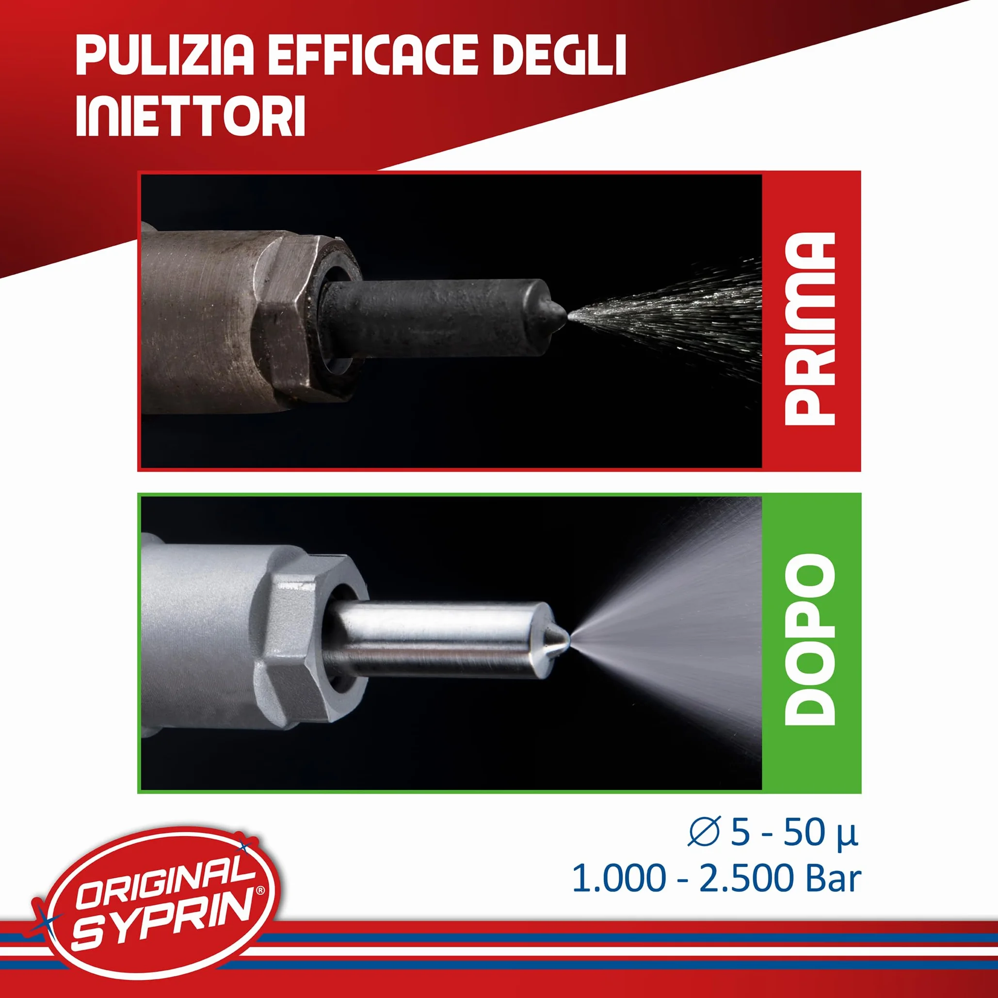 SYPRIN Pulitore Iniettori Diesel 500ml additivo DPF